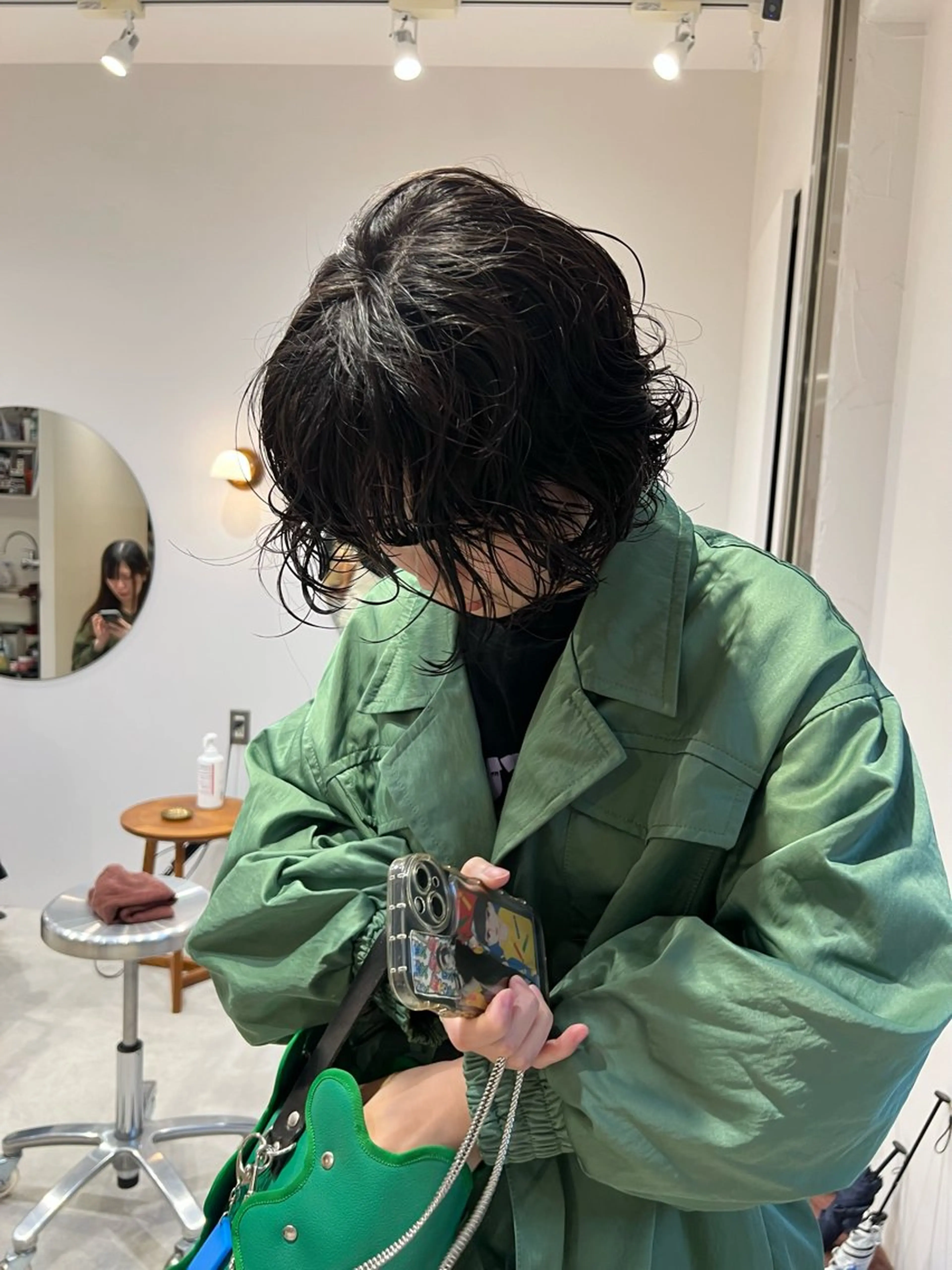 ミディアム パーマ パーマ/ボブ /レイヤー チヒロのヘアスタイル