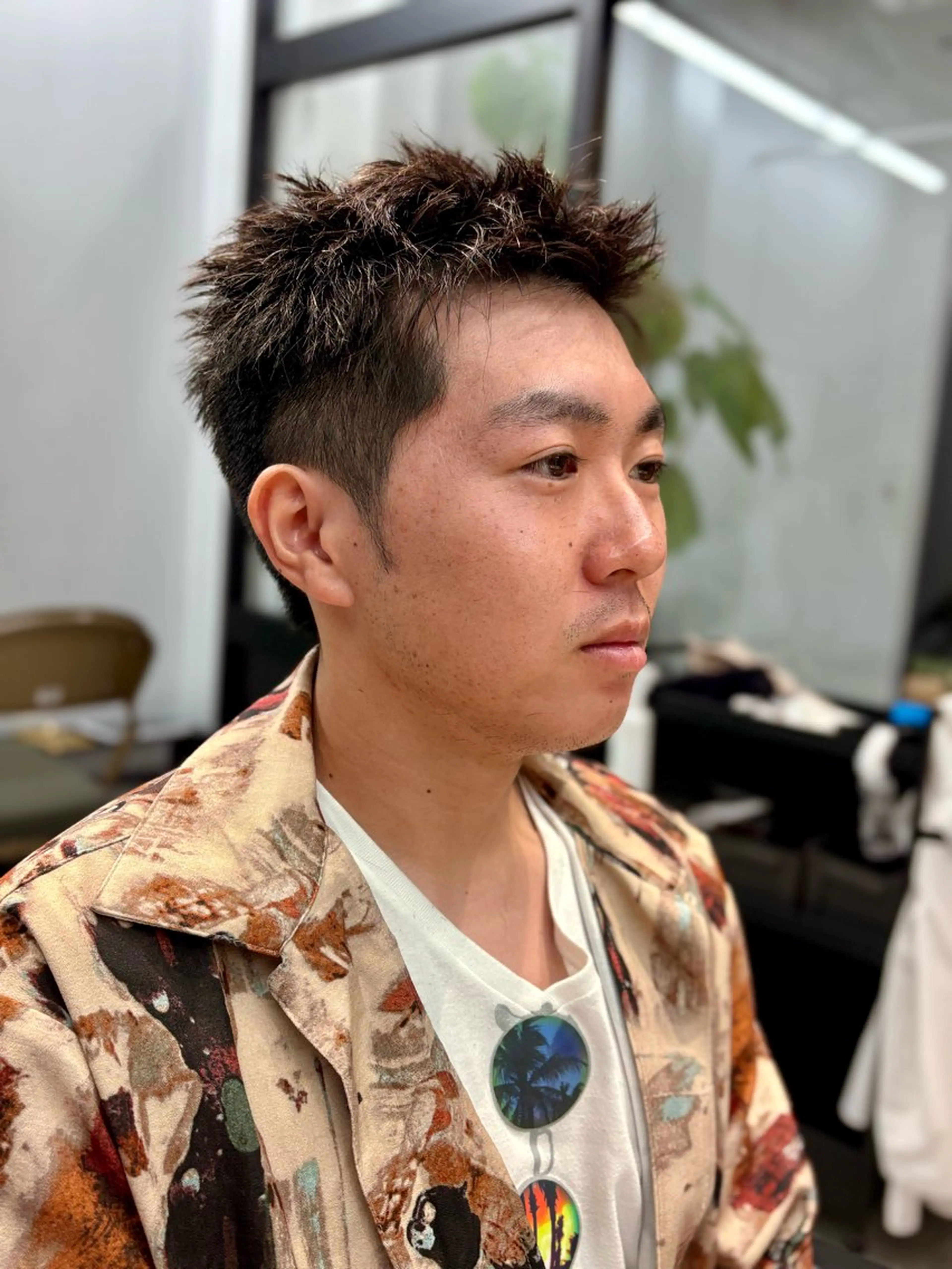 ショート メンズ there_ Issaのヘアスタイル