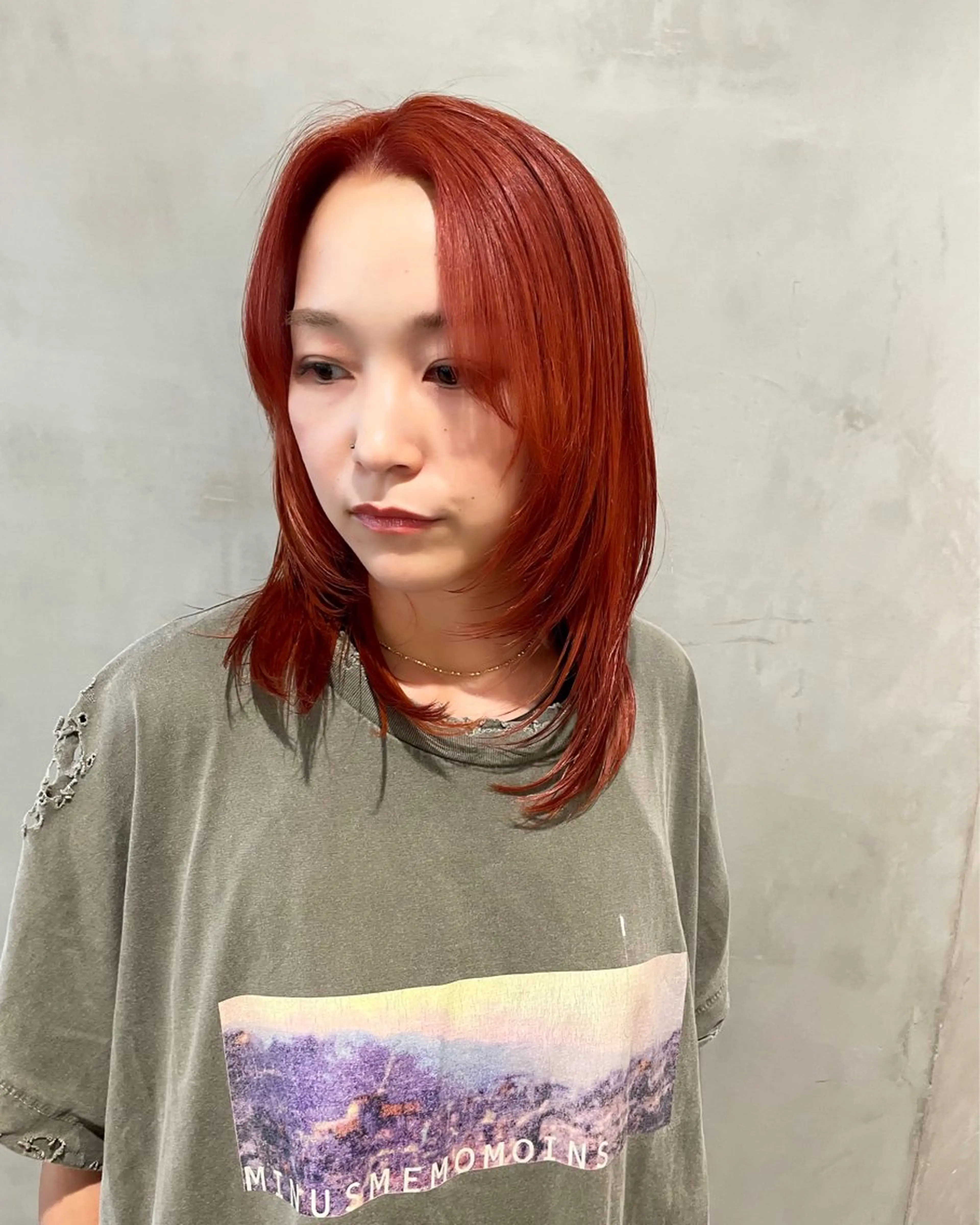 ミディアム カラー カット ヘアカラー トリートメント 優作 〜圧倒的信頼〜のヘアスタイル