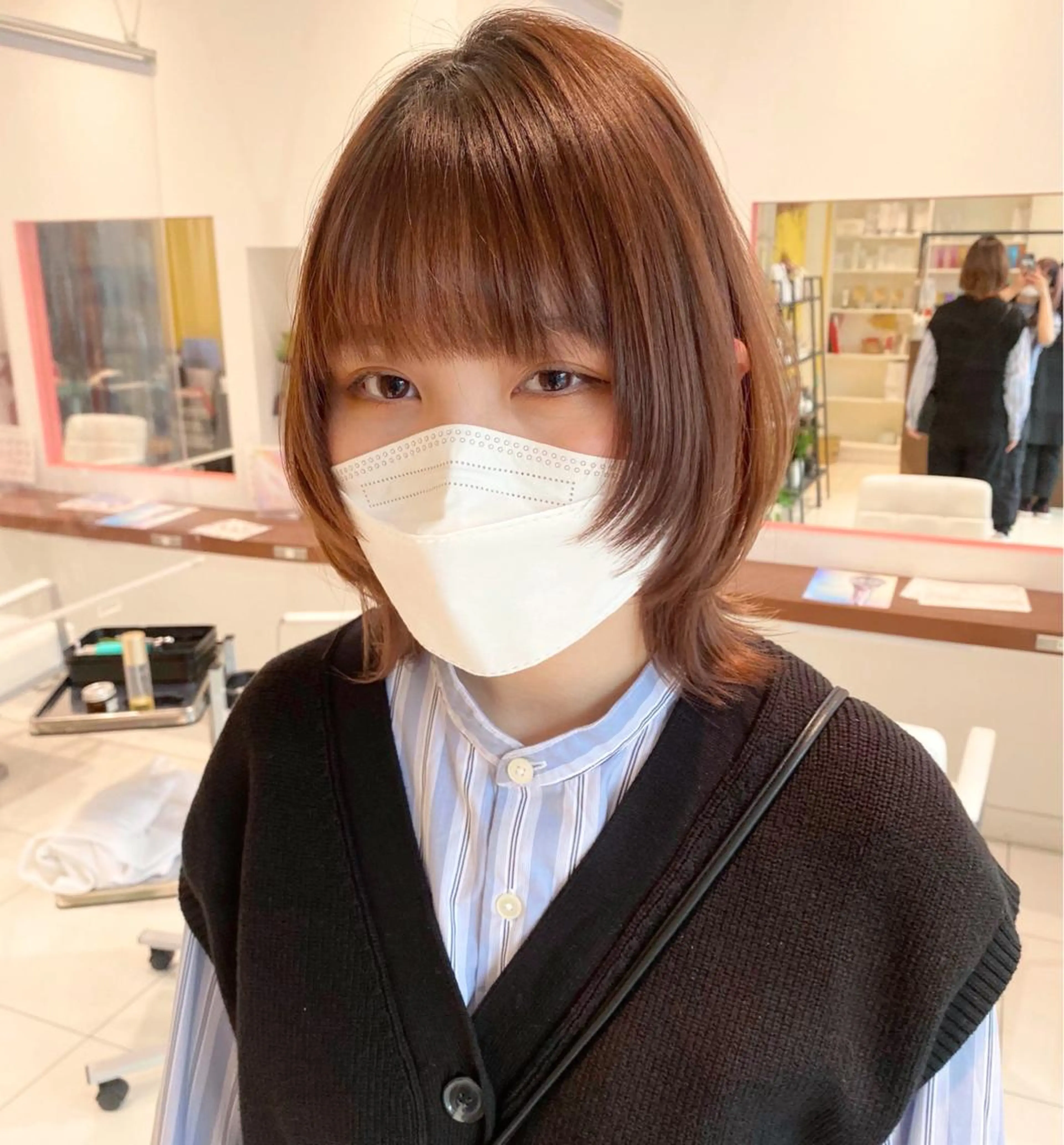 ミディアム カラー HOLON池袋所属・ウルフカット ハッシュカット/七海のヘアスタイル