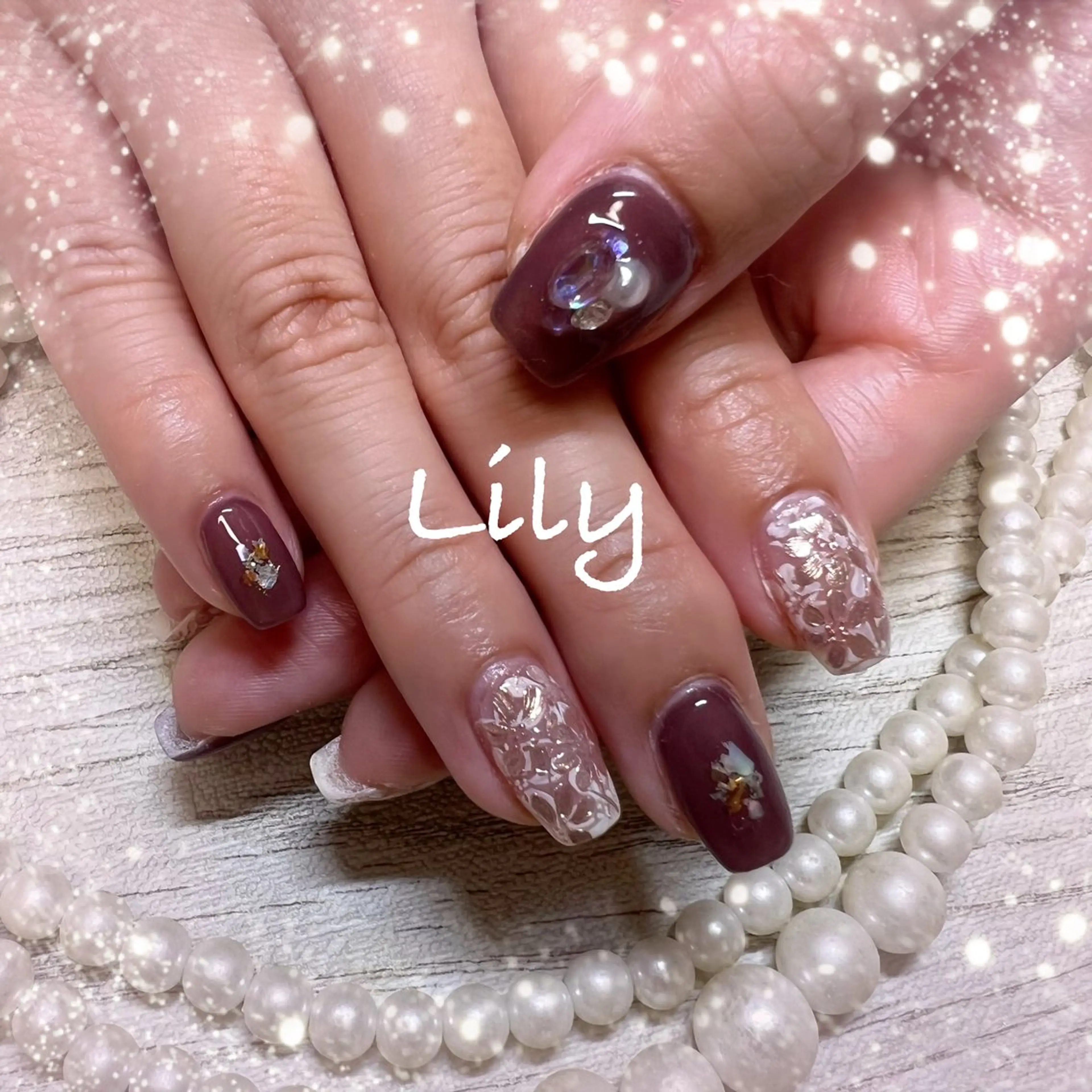 ネイル ハンドネイル Lily*nail 🌻Mii🌻のネイルデザイン