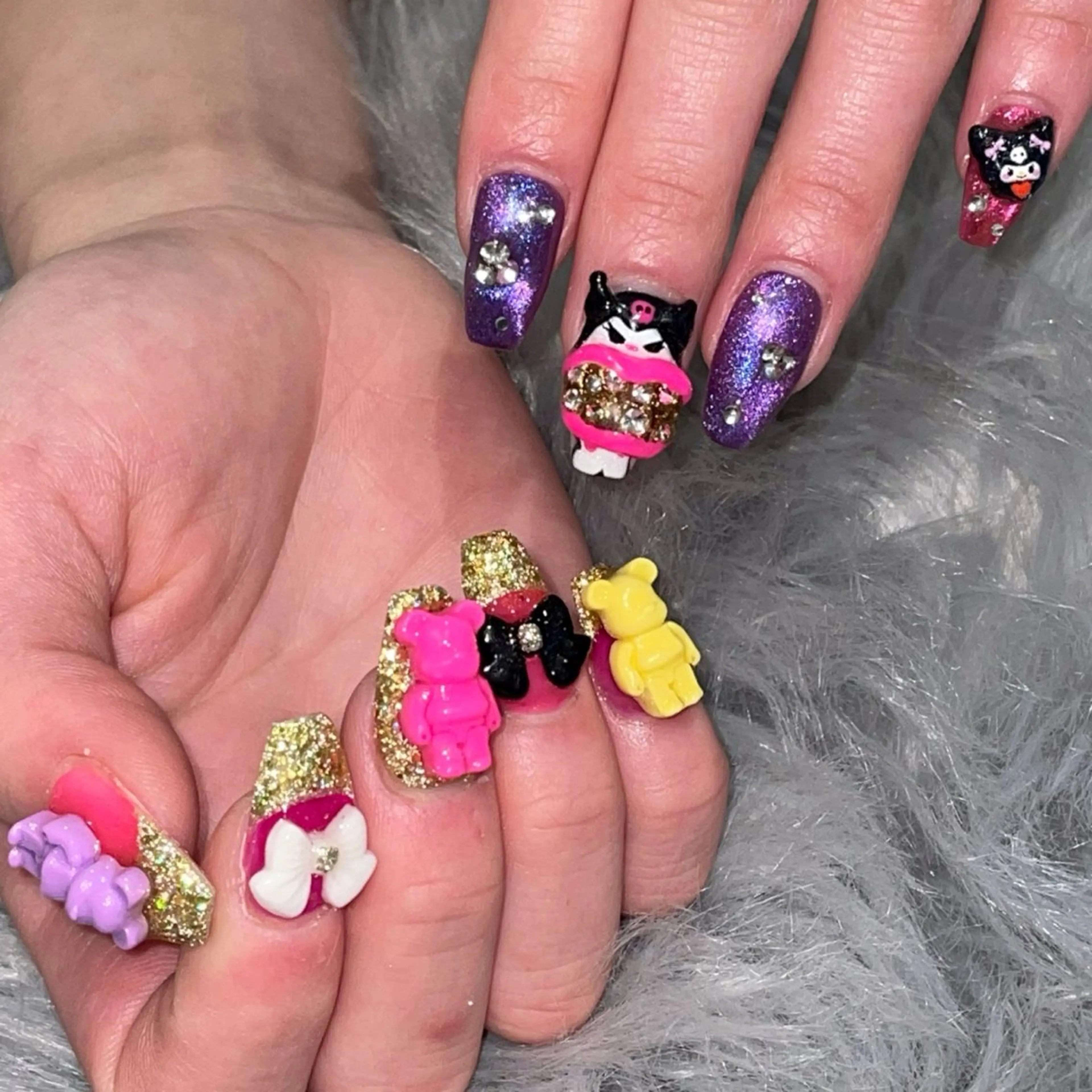 ネイル ハンドネイル RICO Nail パーツつけ放題🌈のネイルデザイン