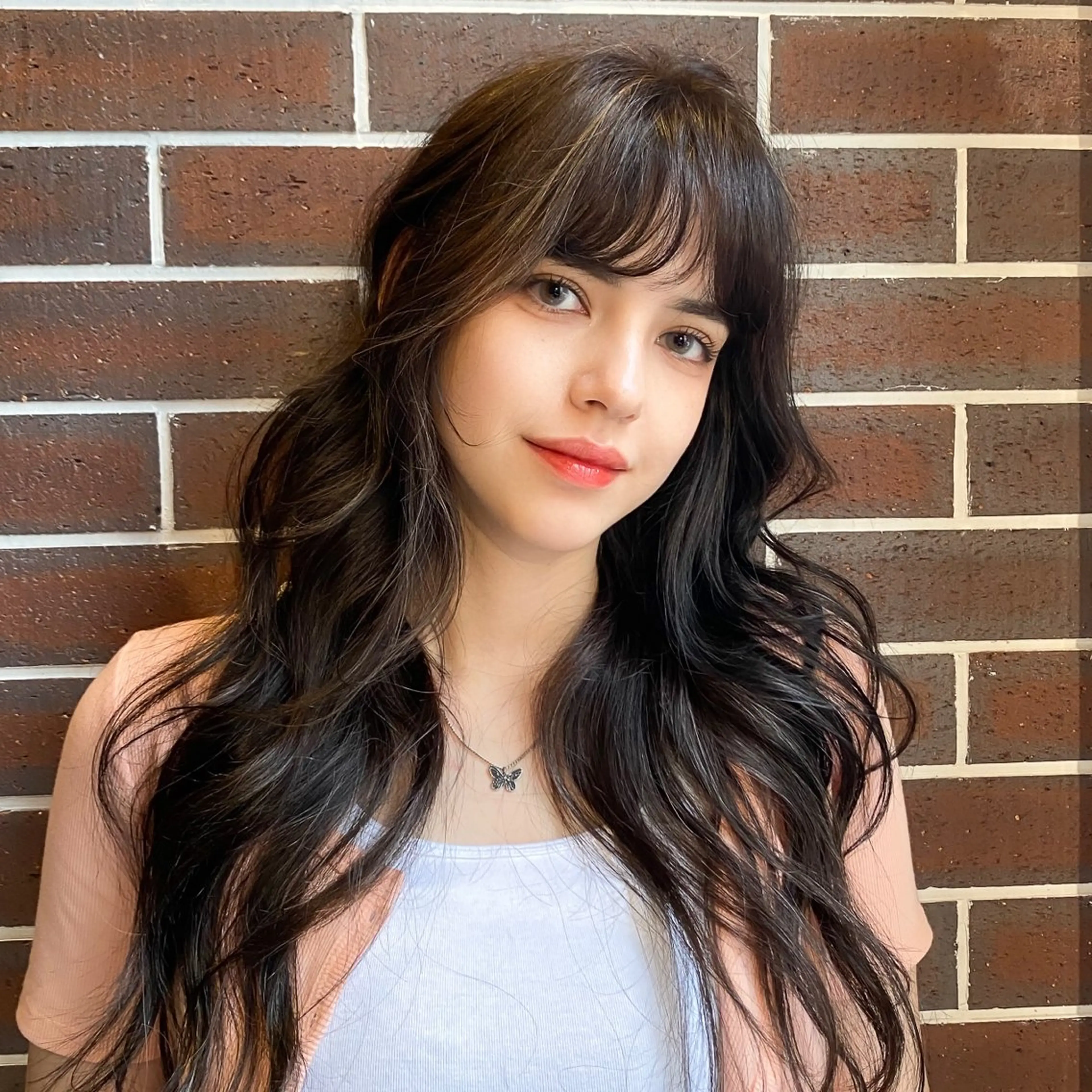 ロング カラー ブリーチ ケアブリーチ ハイライトカラー ハイトーンカラー メッシュ ハッシュカット/艶感 カラー/ユウキ✨のヘアスタイル