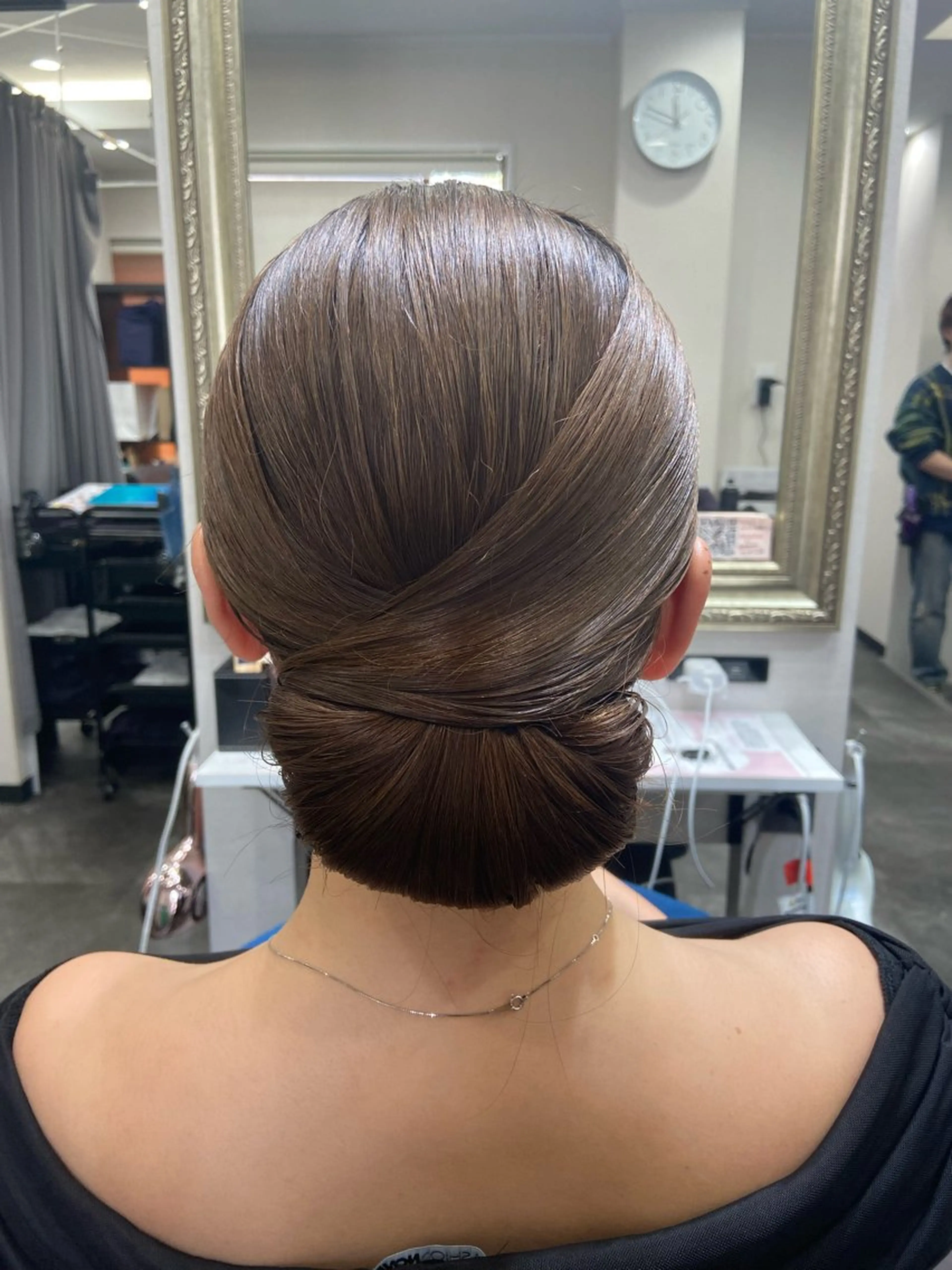 セミロング ヘアアレンジ 籾木 美優のヘアスタイル