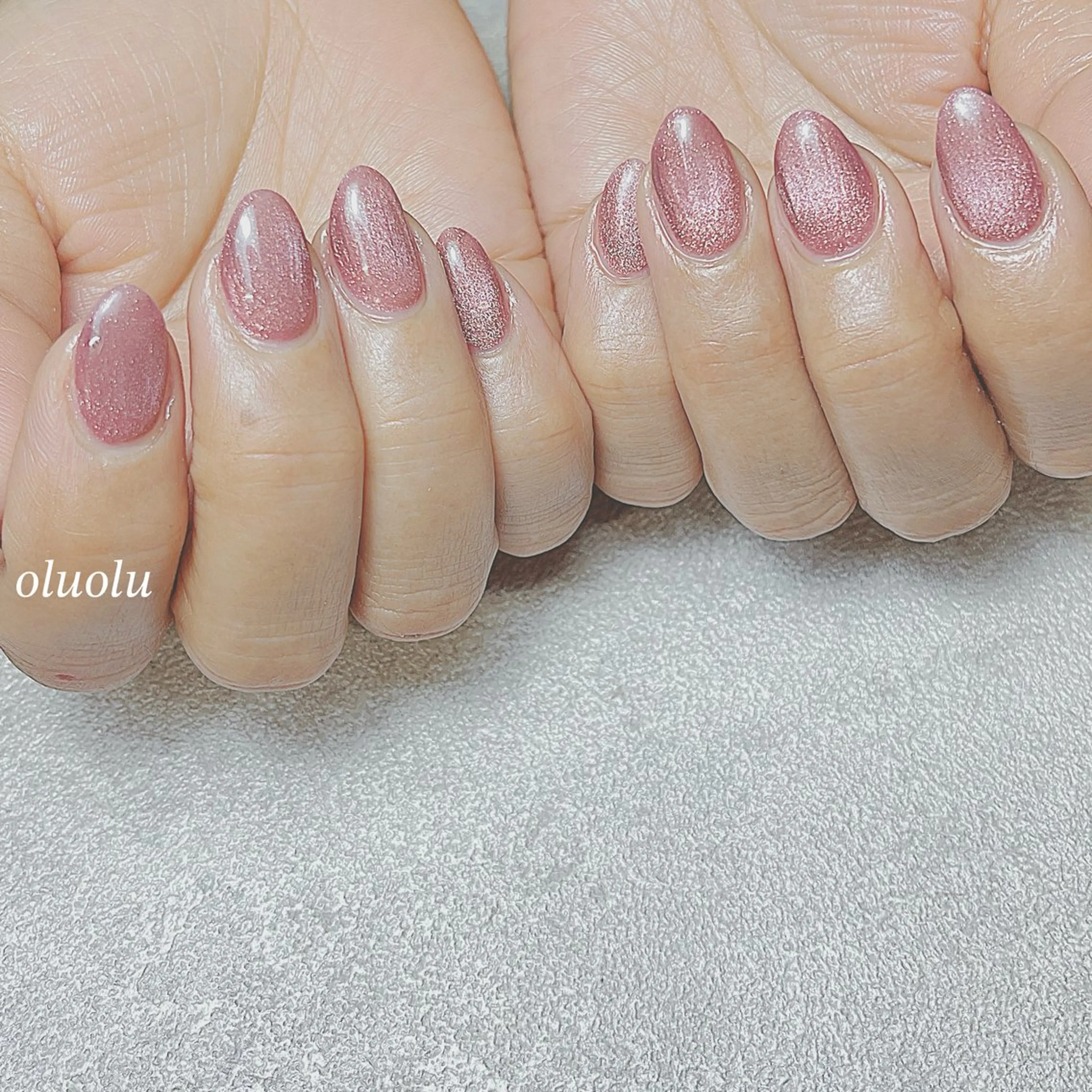 ネイル アートネイル フットネイル マグネットネイル オフィスネイル ピンク 大村 紬華のネイルデザイン