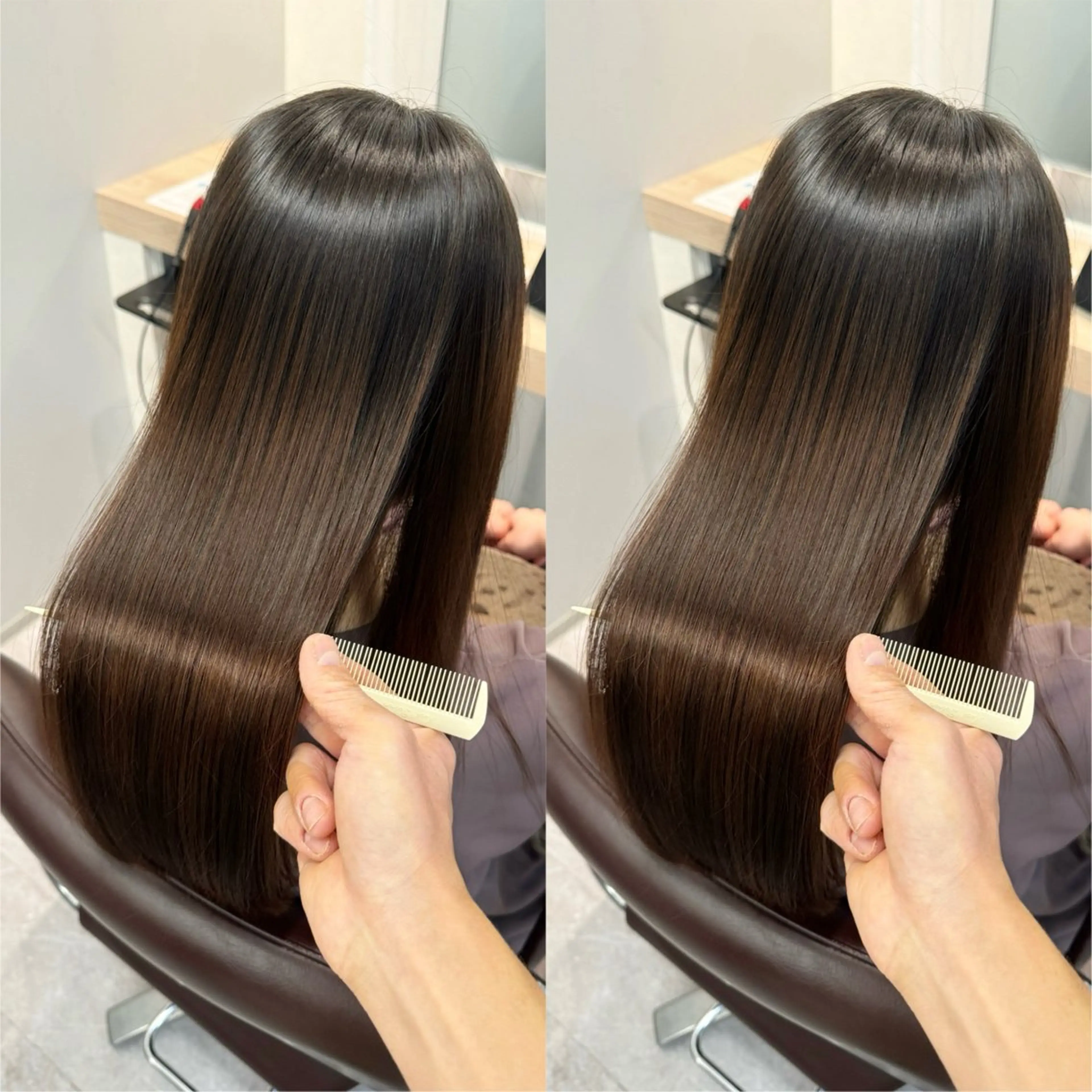 ロング くせ毛 縮毛矯正 🫧岡野/透明感🍃 /髪質改善🫧のヘアスタイル