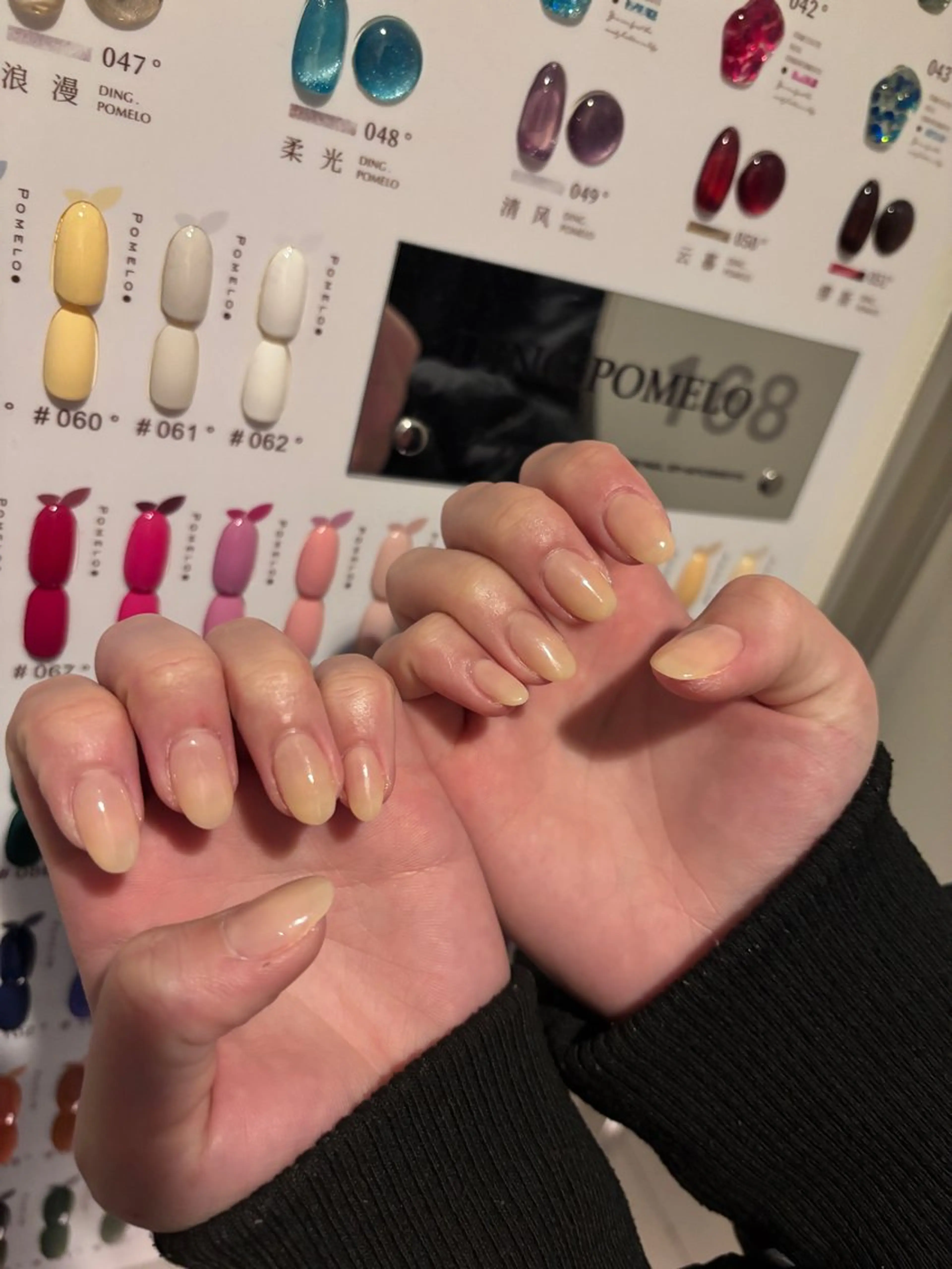 ネイル 韓国ネイル 持ち込み ニュアンスネイル ネイルチップ ハンドネイル TABI ANA.CHUOのネイルデザイン