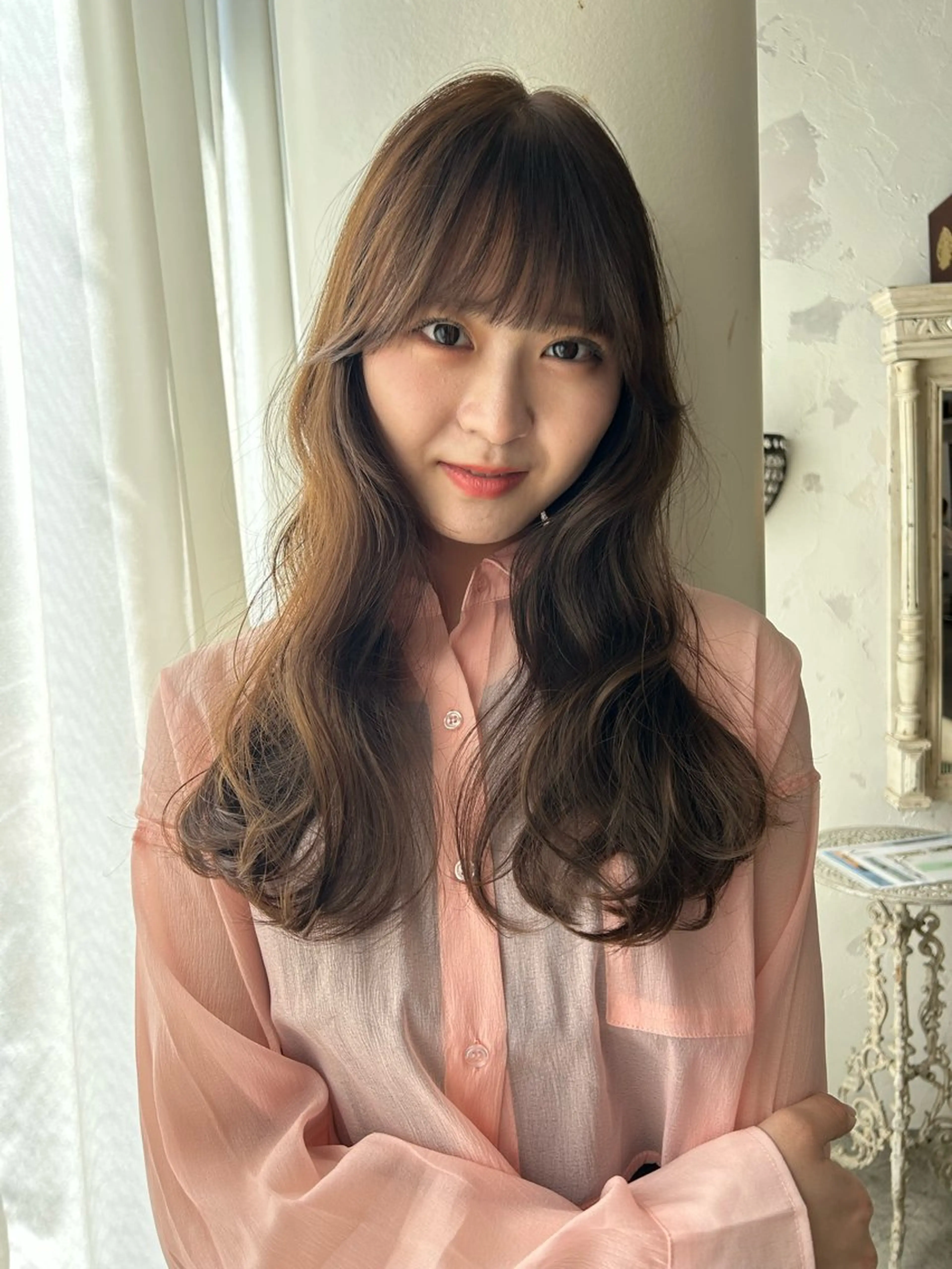 ロング カラー ブラウンカラー 透明感カラー 丸山 風香のヘアスタイル