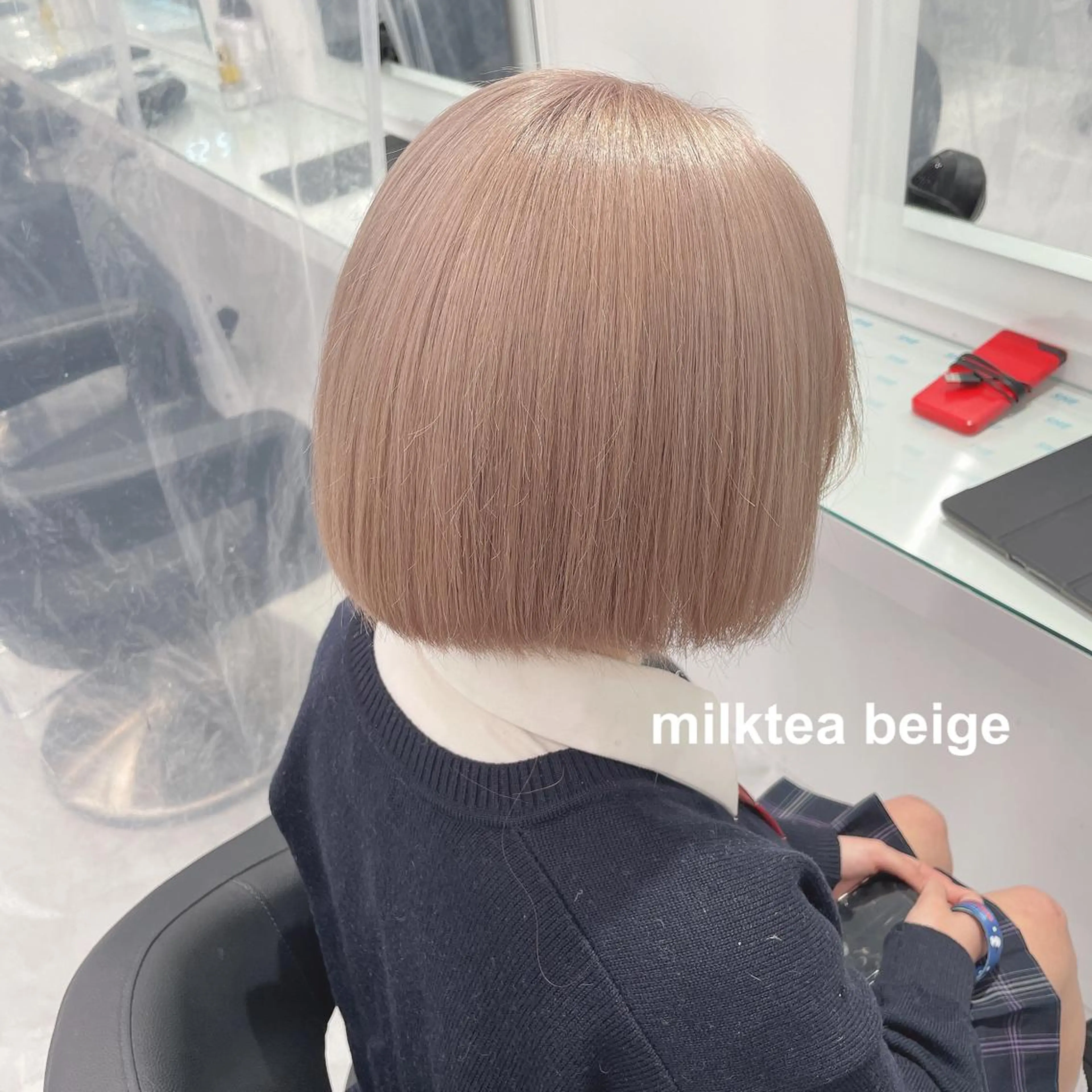 ミディアム カラー ヘアカラー 💗🤍透明感カラー 🤍💗kanonのヘアスタイル