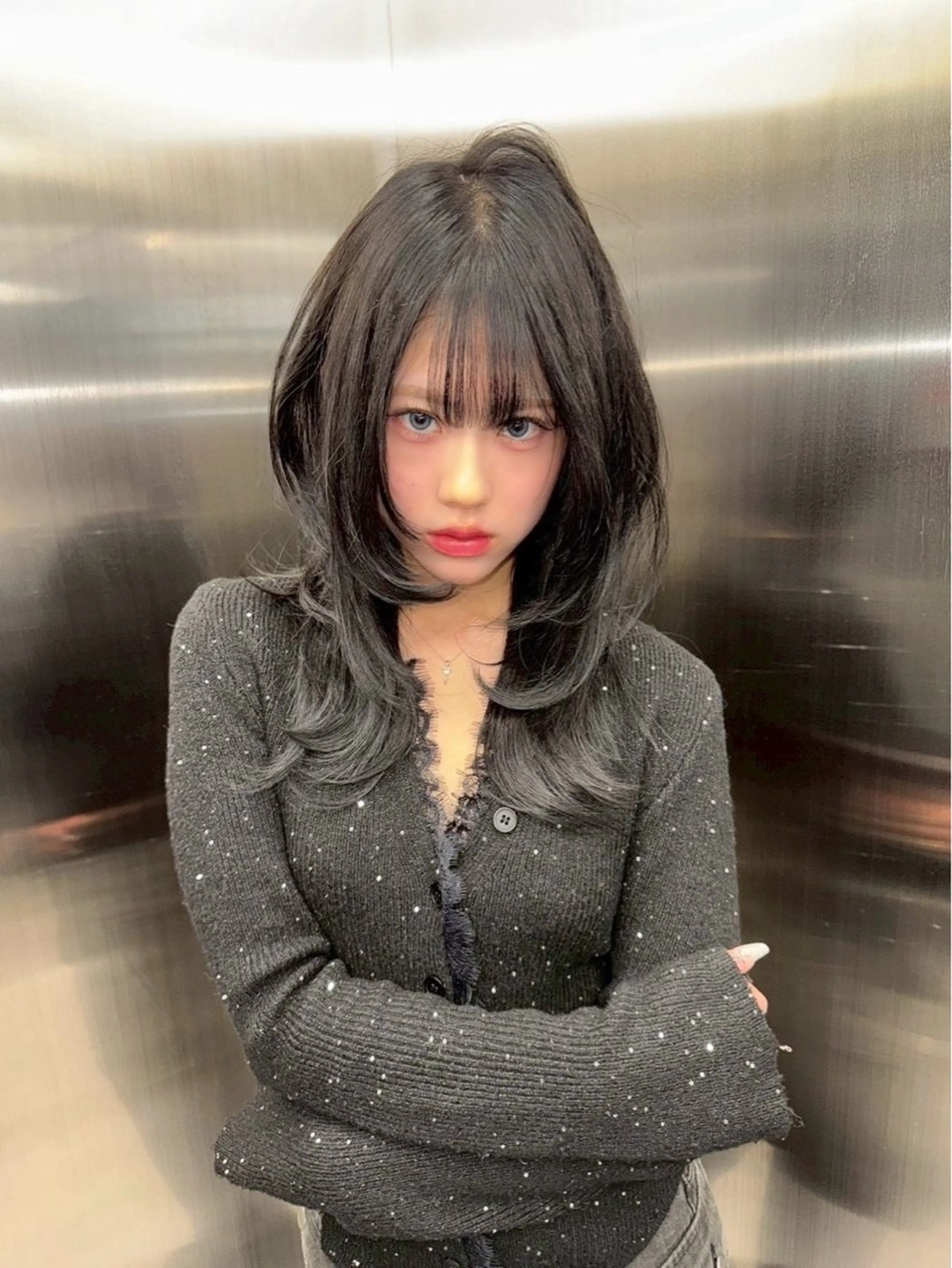 セミロング カラー ブリーチ ダブルカラー トリートメント EGO池袋所属・💫池袋/カラー/ shu💫のヘアスタイル