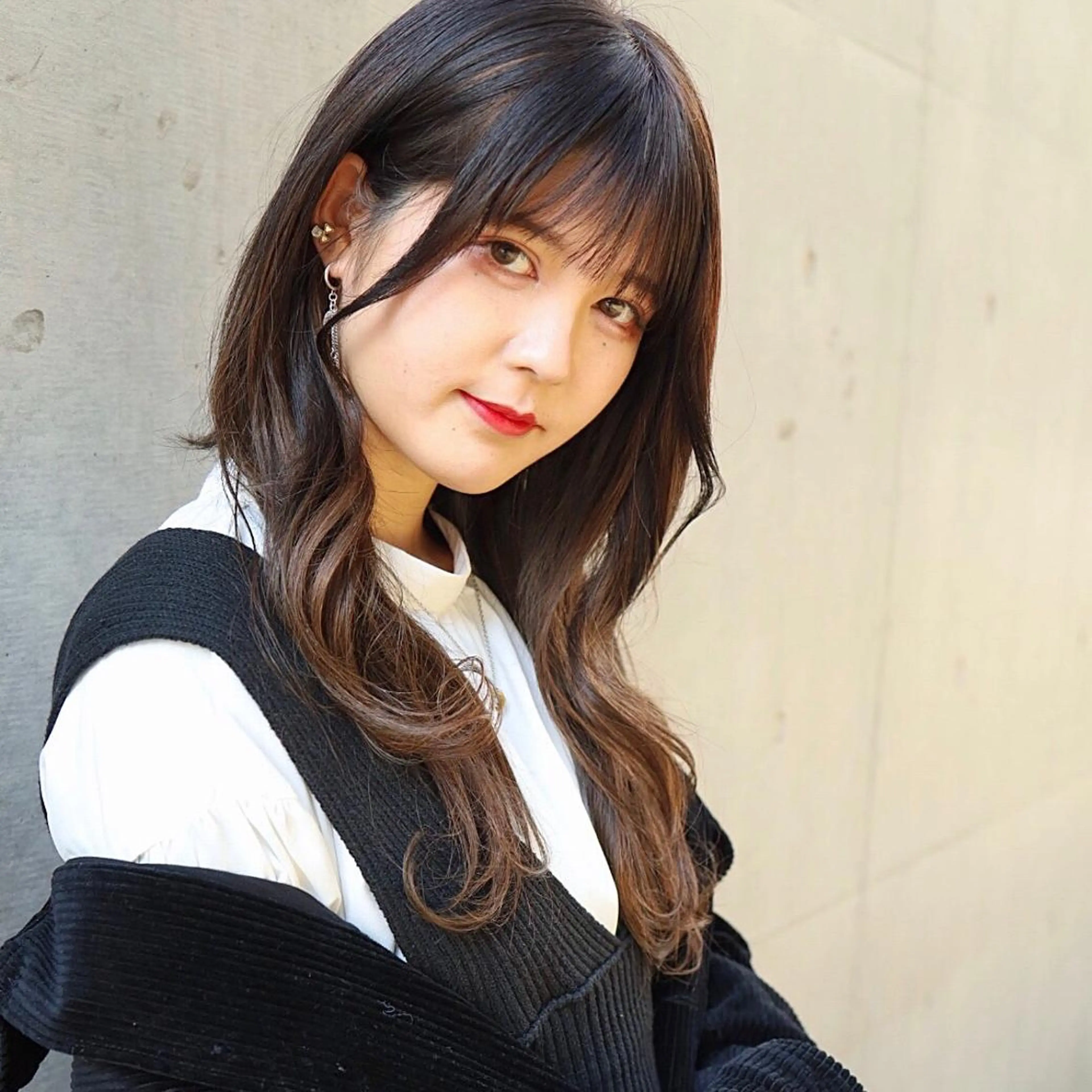 ロング カラー パーマ ヘアアレンジ カット ヘアカラー パーマ トリートメント トレンドヘア🩶 艶髪🩶yoshiのヘアスタイル