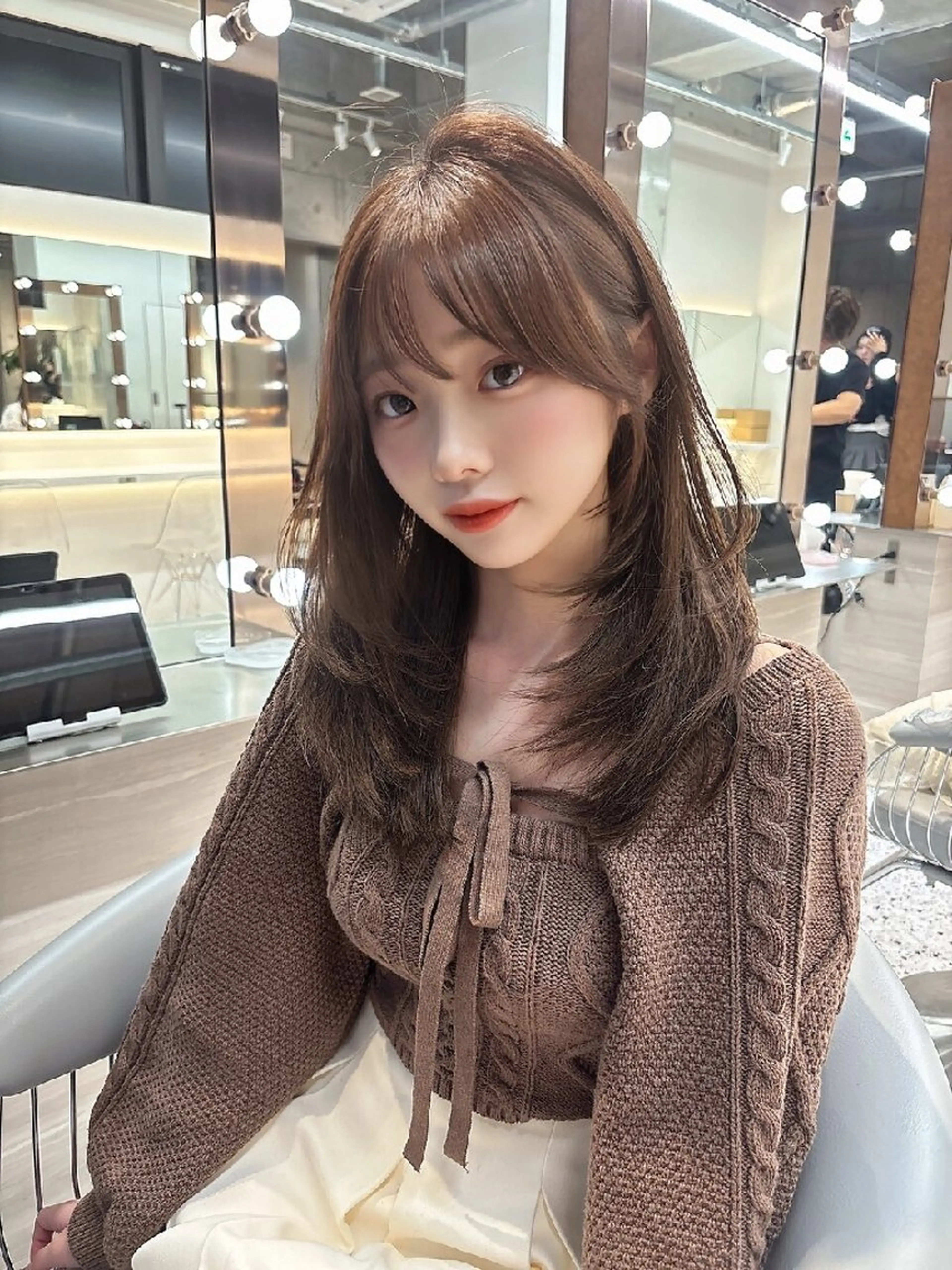 ロング カラー ヘアカラー トリートメント Lond Roleのヘアスタイル