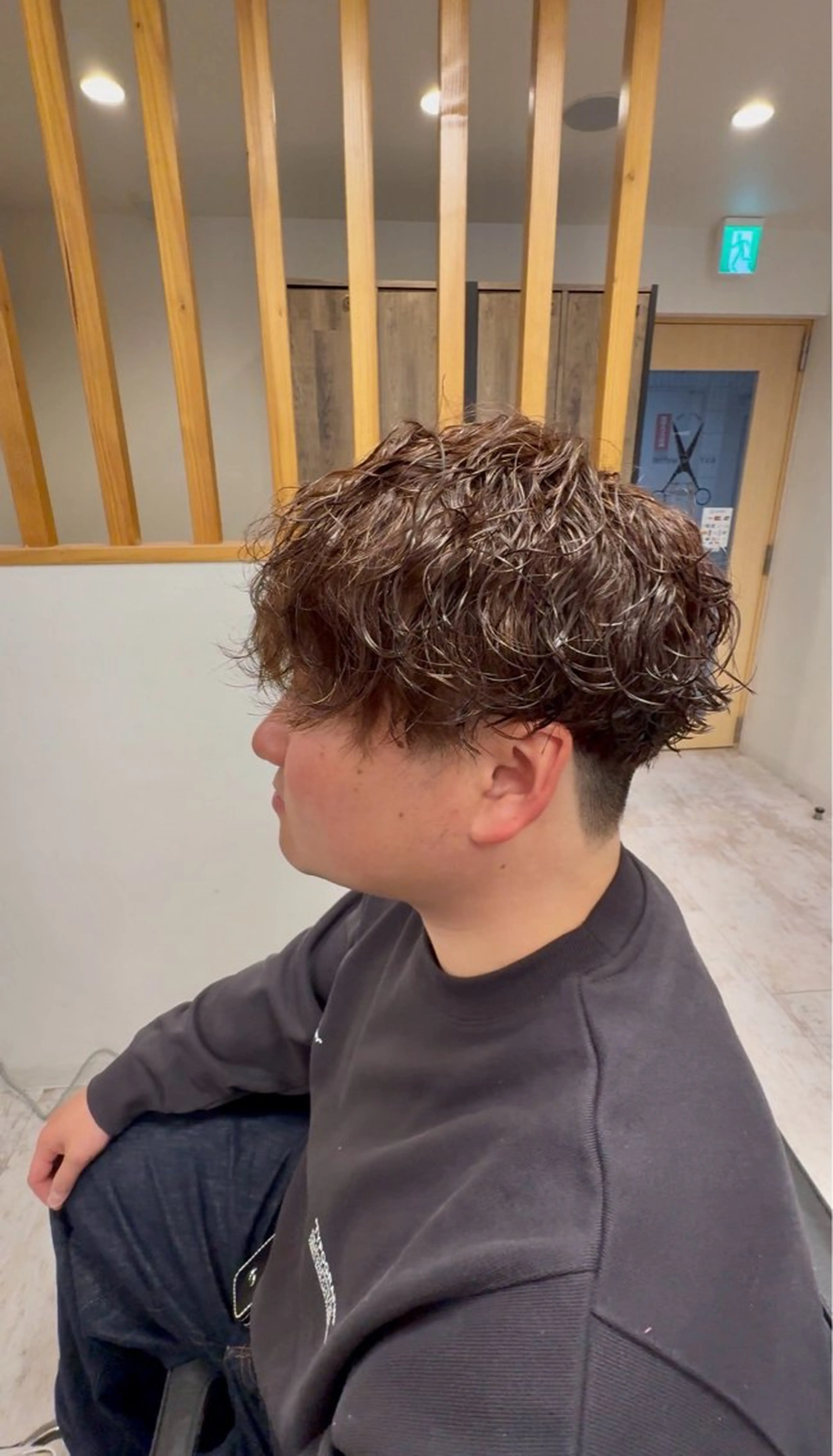 ショート パーマ メンズ メンズサロン リョウタのヘアスタイル