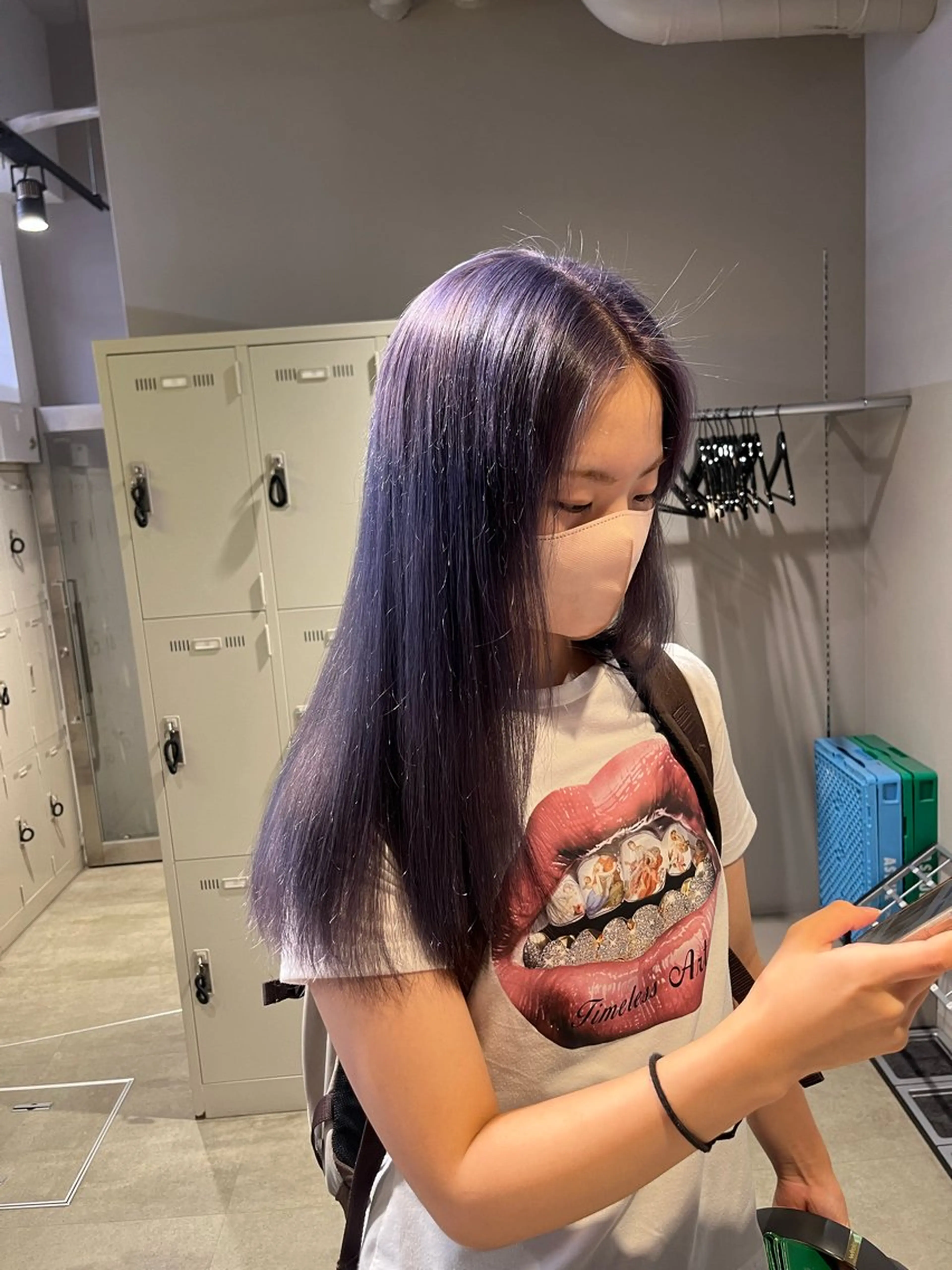 ロング ヘアカラー トリートメント ヘッドスパ ヘアセット 寒色＆ブリーチ特化 寒色MiOのヘアスタイル