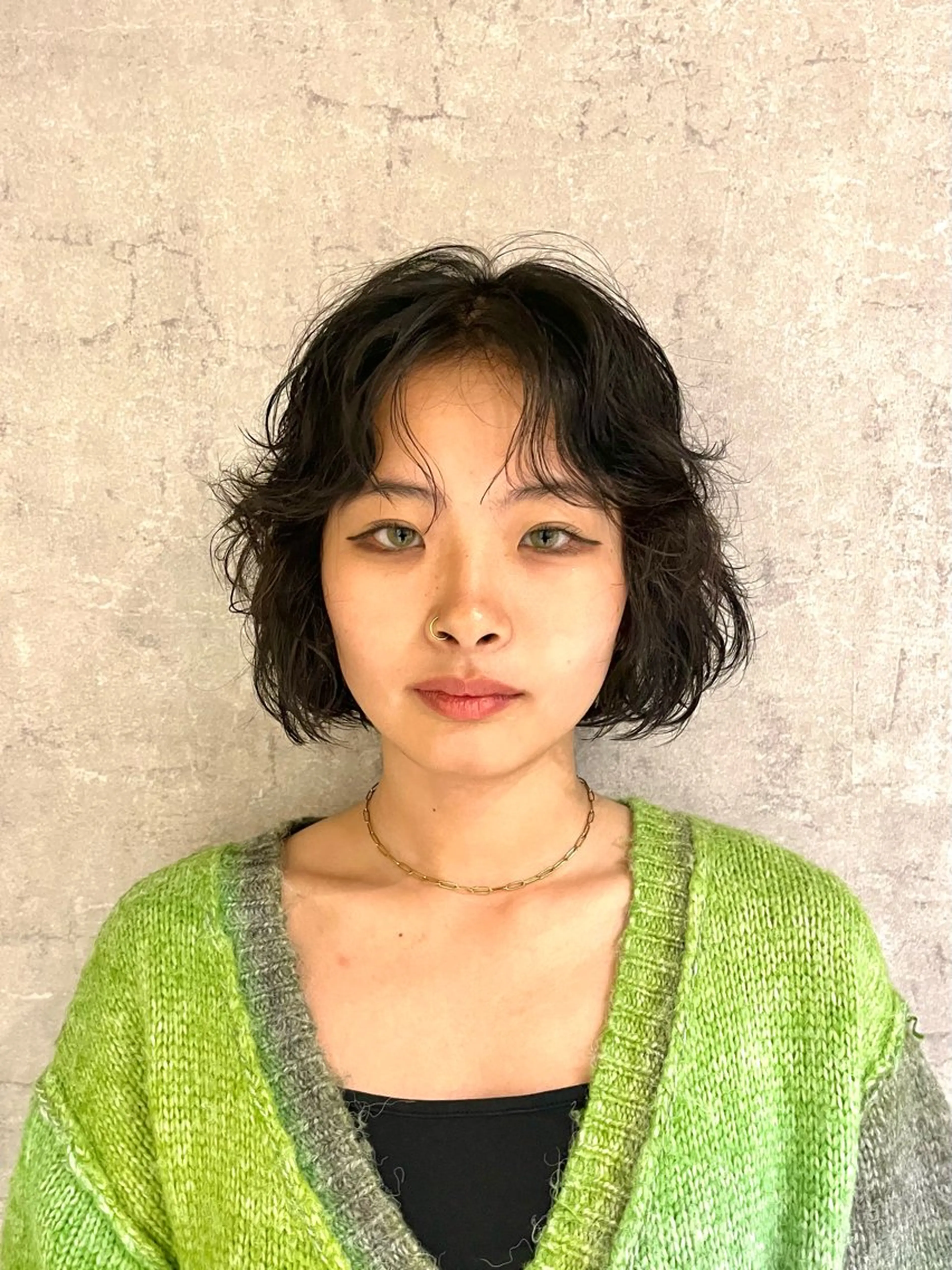 ミディアム パーマ ミディアムパーマ レイヤーカット ウルフカット FIX hair所属・FIX店長/名駅/ 国際センター/パーマのヘアスタイル