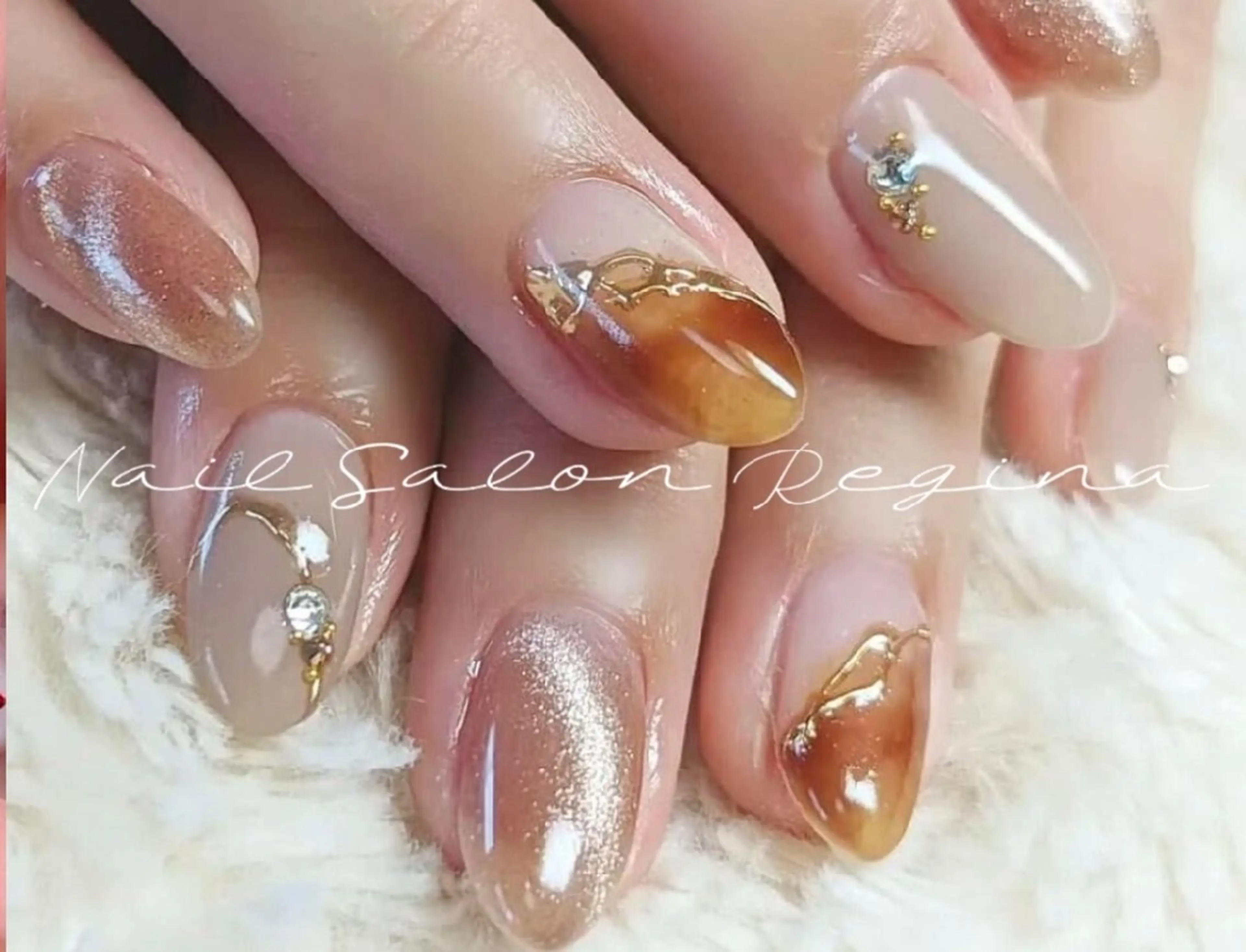 ネイル チークネイル クリアネイル フレンチネイル ジェルネイル マグネットネイル N.S.R 上野御徒町のネイルデザイン