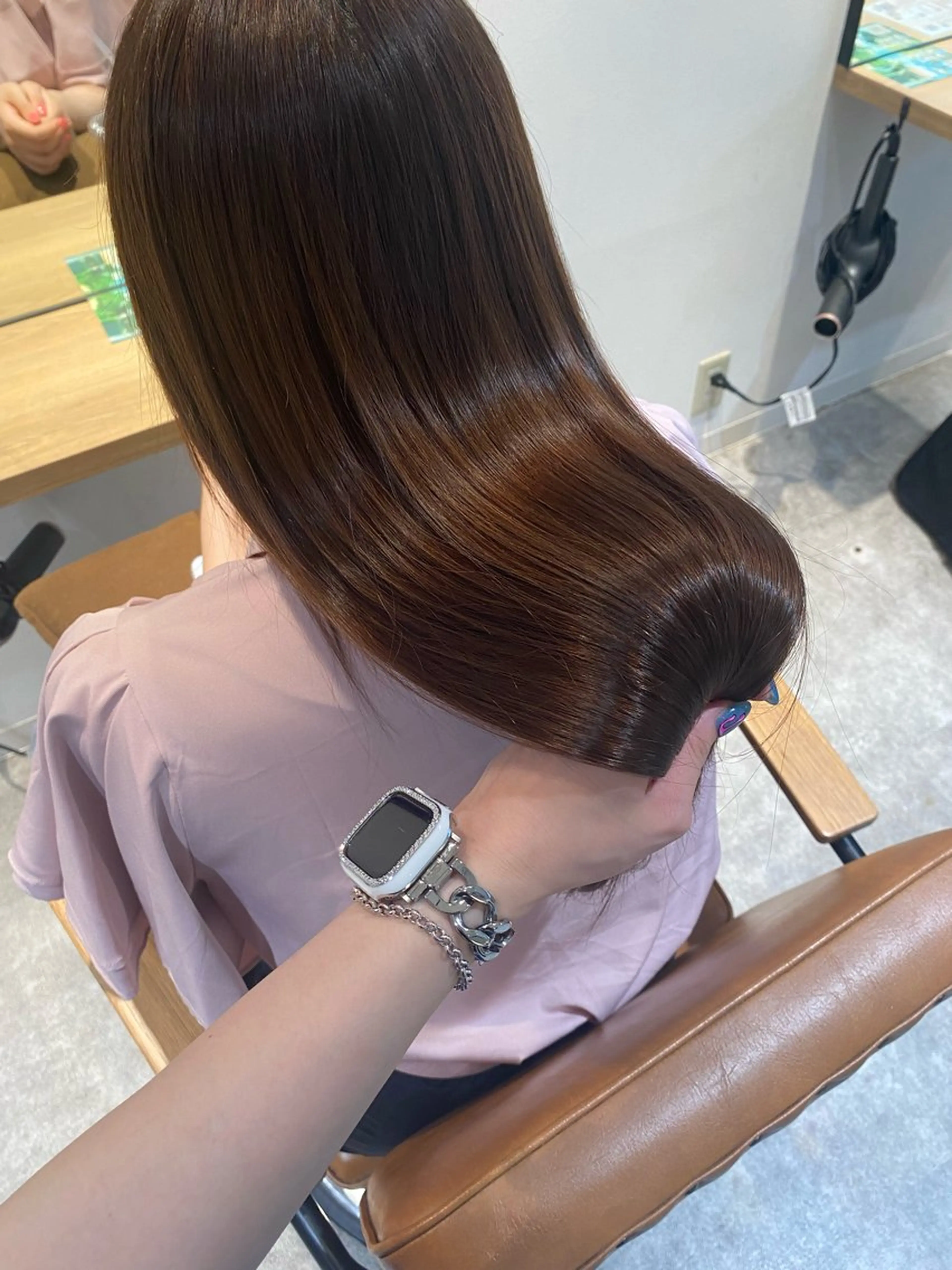 ロング カラー ベージュカラー 髪質改善 縮毛矯正 カット 縮毛矯正 オスズ 🎀´-のヘアスタイル