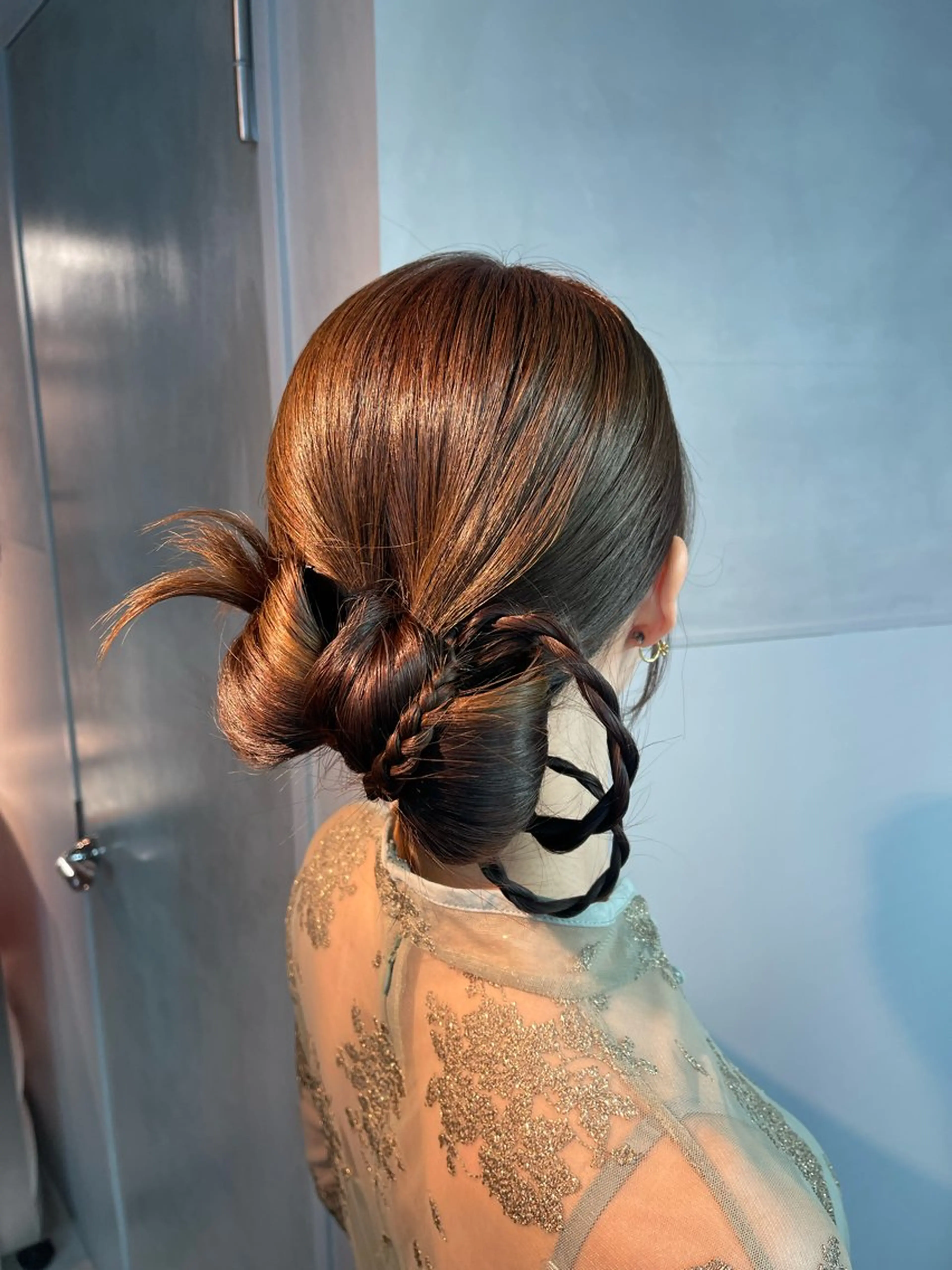 ヘアアレンジ ポニーテール 結婚式・ブライダル 卒業式のヘアスタイル ヘアセット charm《銀座》 ヘアセット/縮毛矯正のヘアスタイル