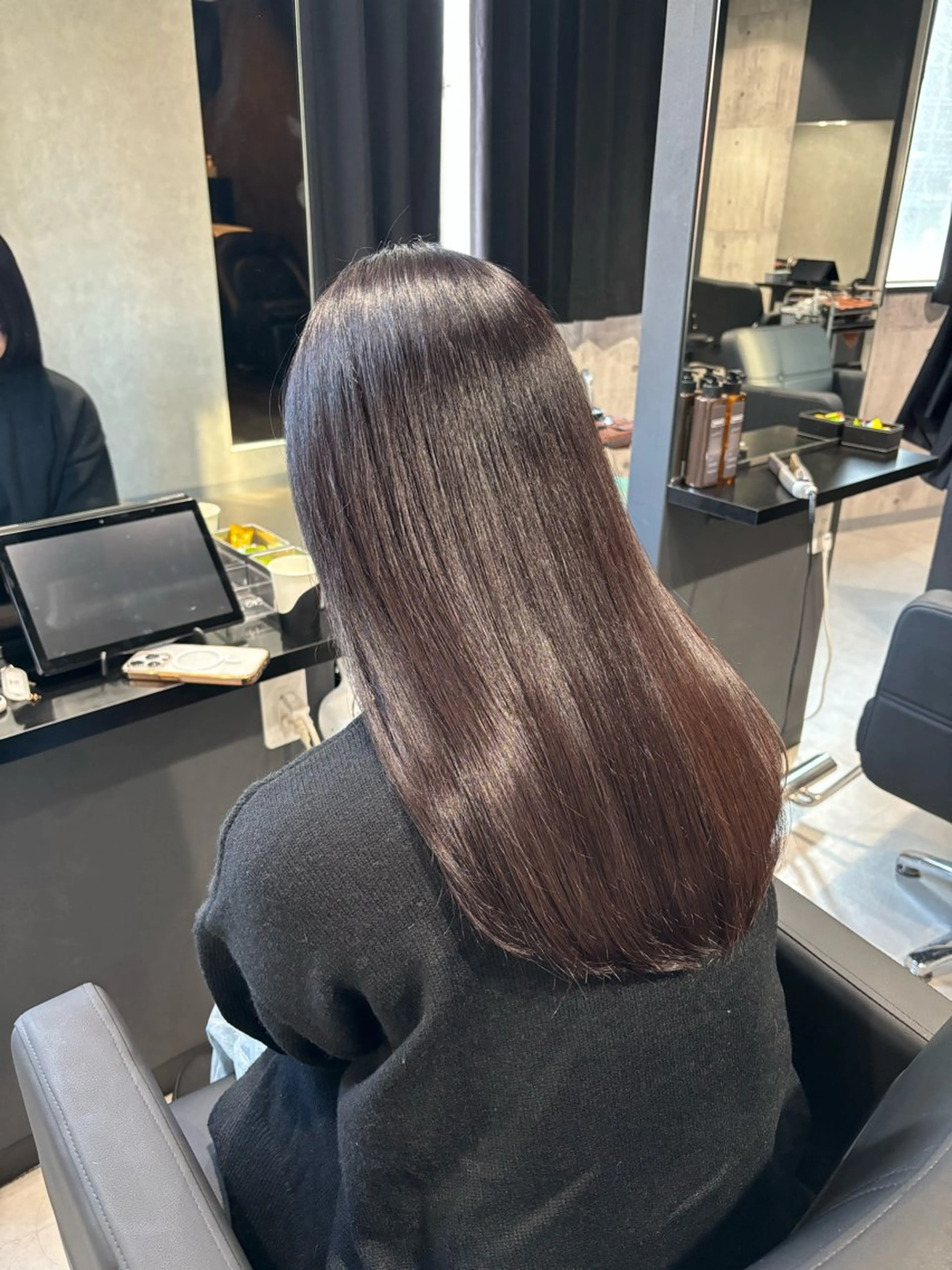 ロング カラー ケアカラー 髪質改善 トリートメント カット ヘアカラー トリートメント _WHITE / KENTOのヘアスタイル