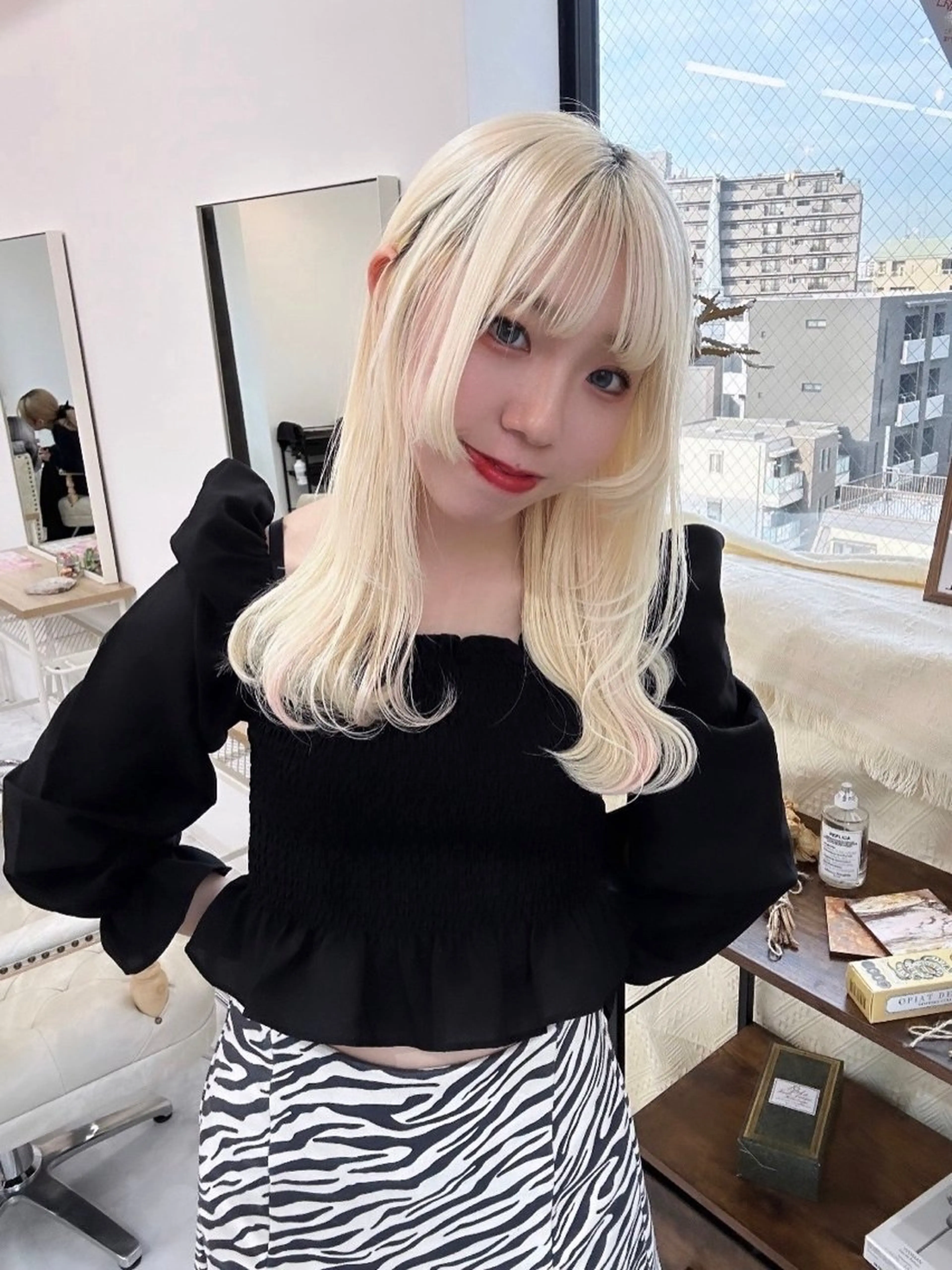 セミロング カラー カット ヘアカラー トリートメント 佐々木 哲太のヘアスタイル