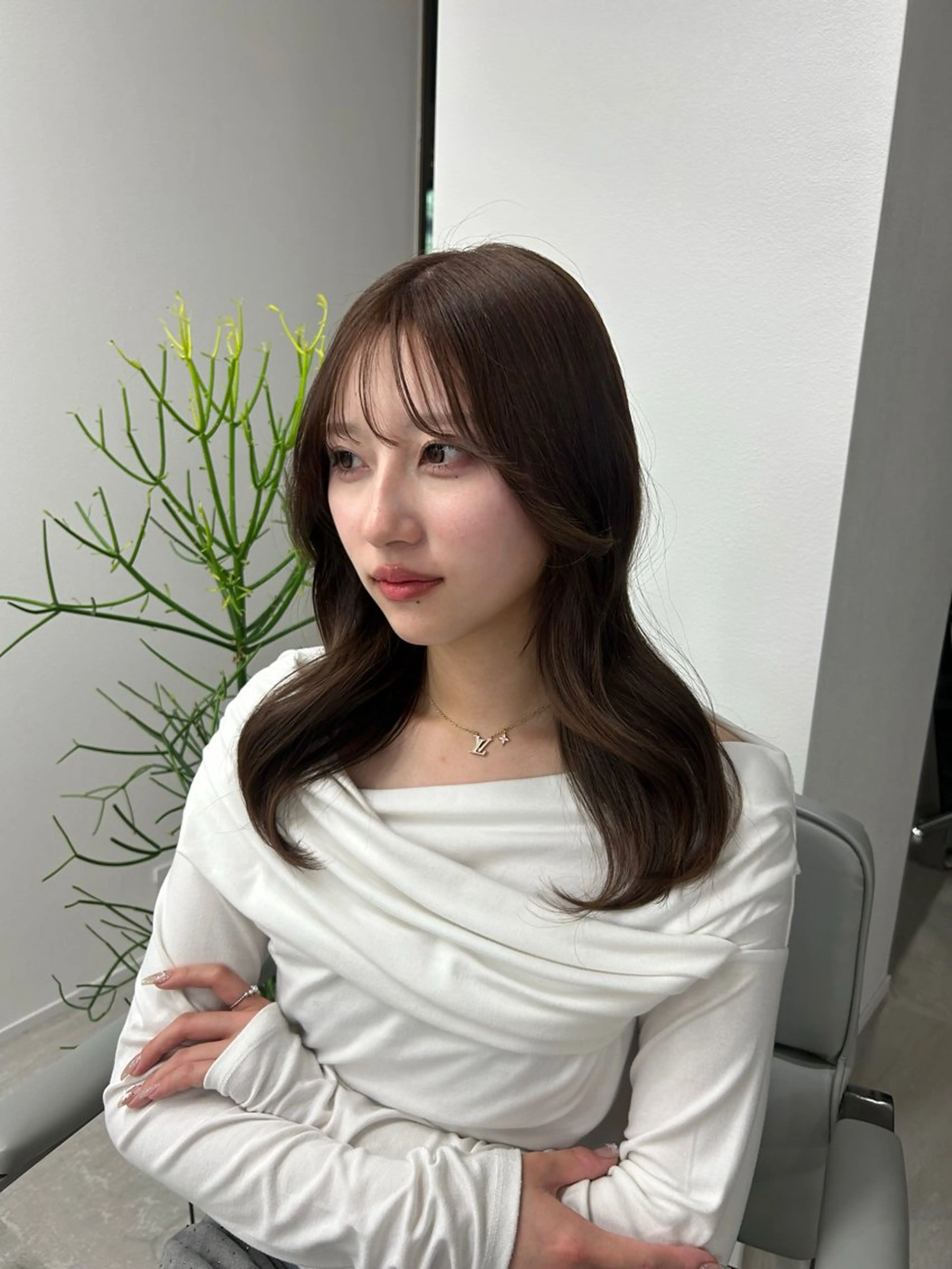 セミロング カラー ♡透明感/艶カラー /haruka♡のヘアスタイル