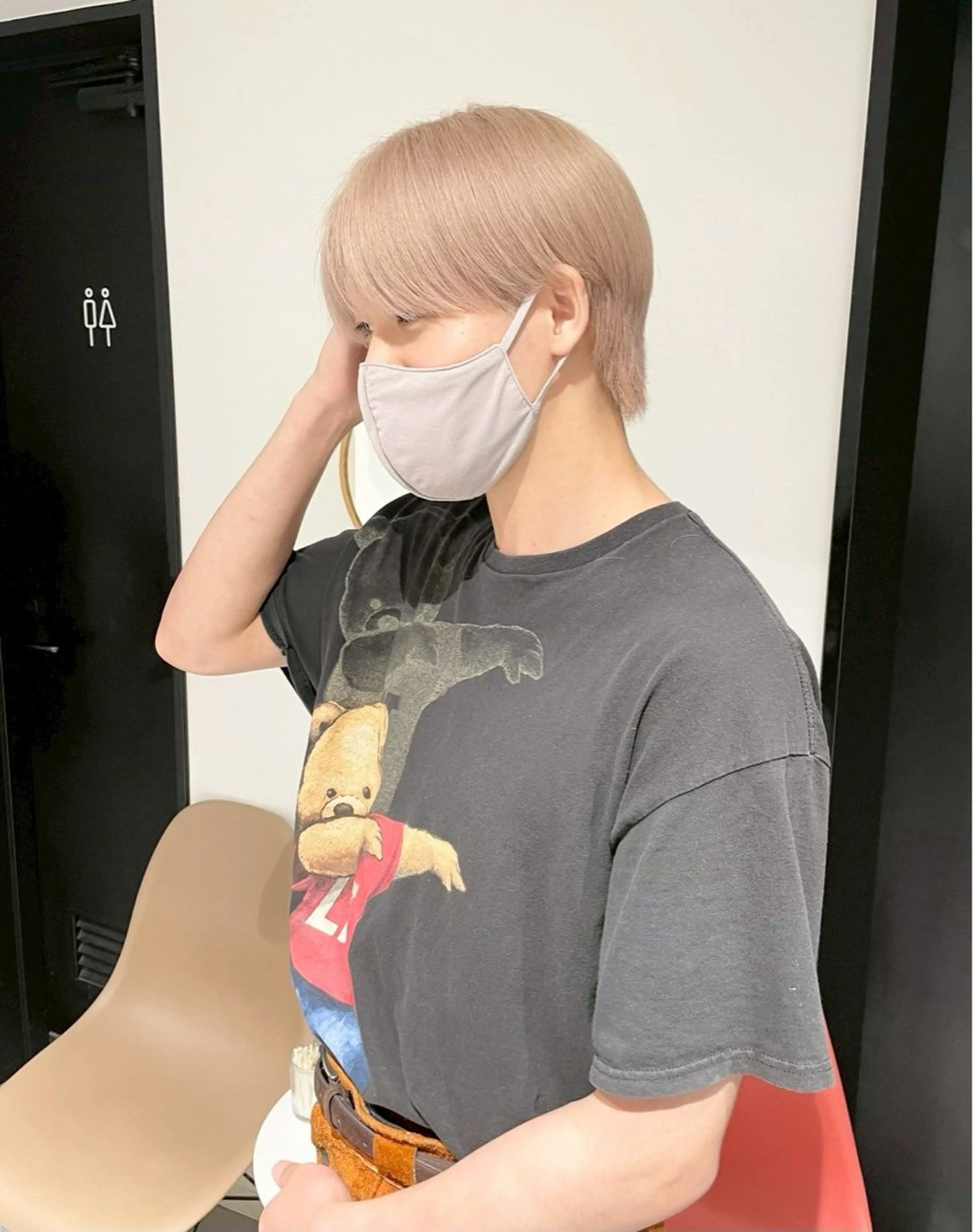 ショート カラー メンズ ヘアカラー ホワイトカラー/梅田 デザインカラー/しんのヘアスタイル