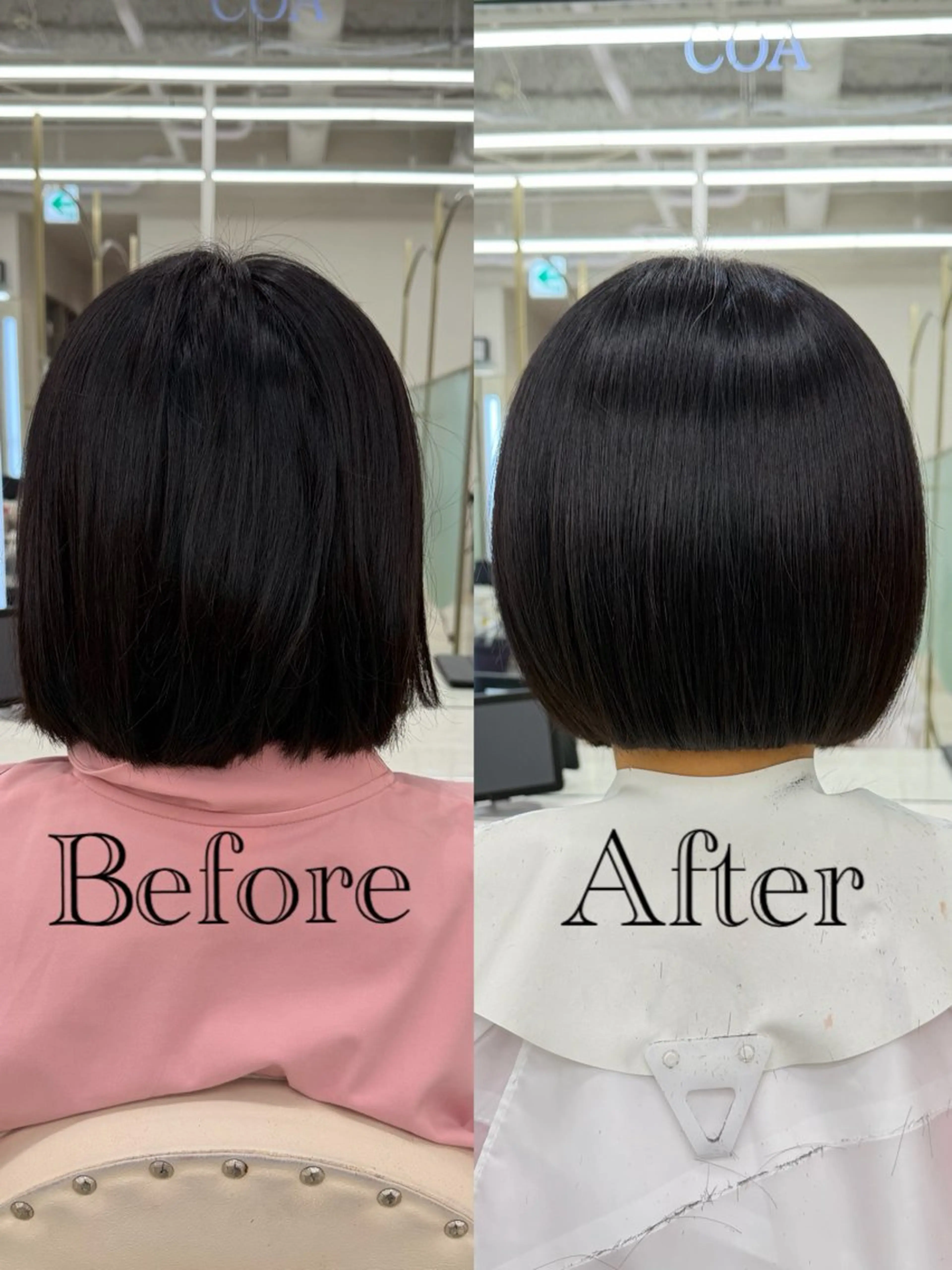 ショート ボブ COA GINZA所属・レイヤー/前髪顔周り COA/Minamiのヘアスタイル