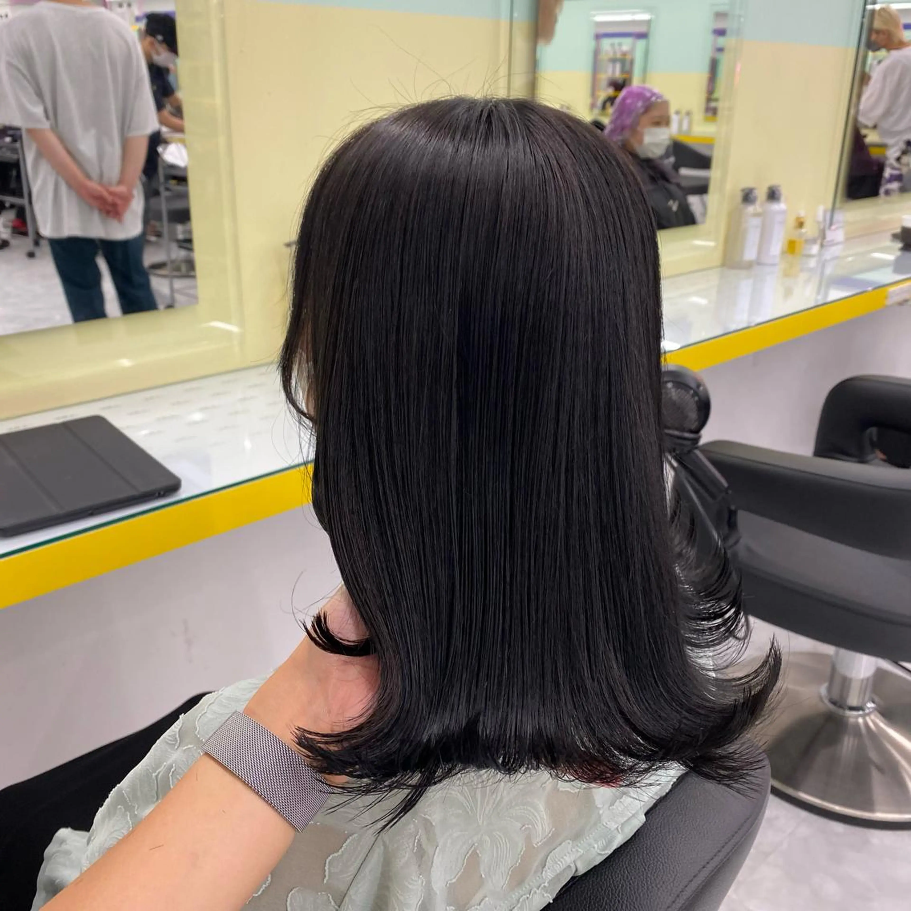 セミロング カラー ヘアアレンジ ヘアカラー トリートメント GOTODAY shair salon 横浜mare店所属・mai🍑暖色カラー /レイヤー💖のヘアスタイル