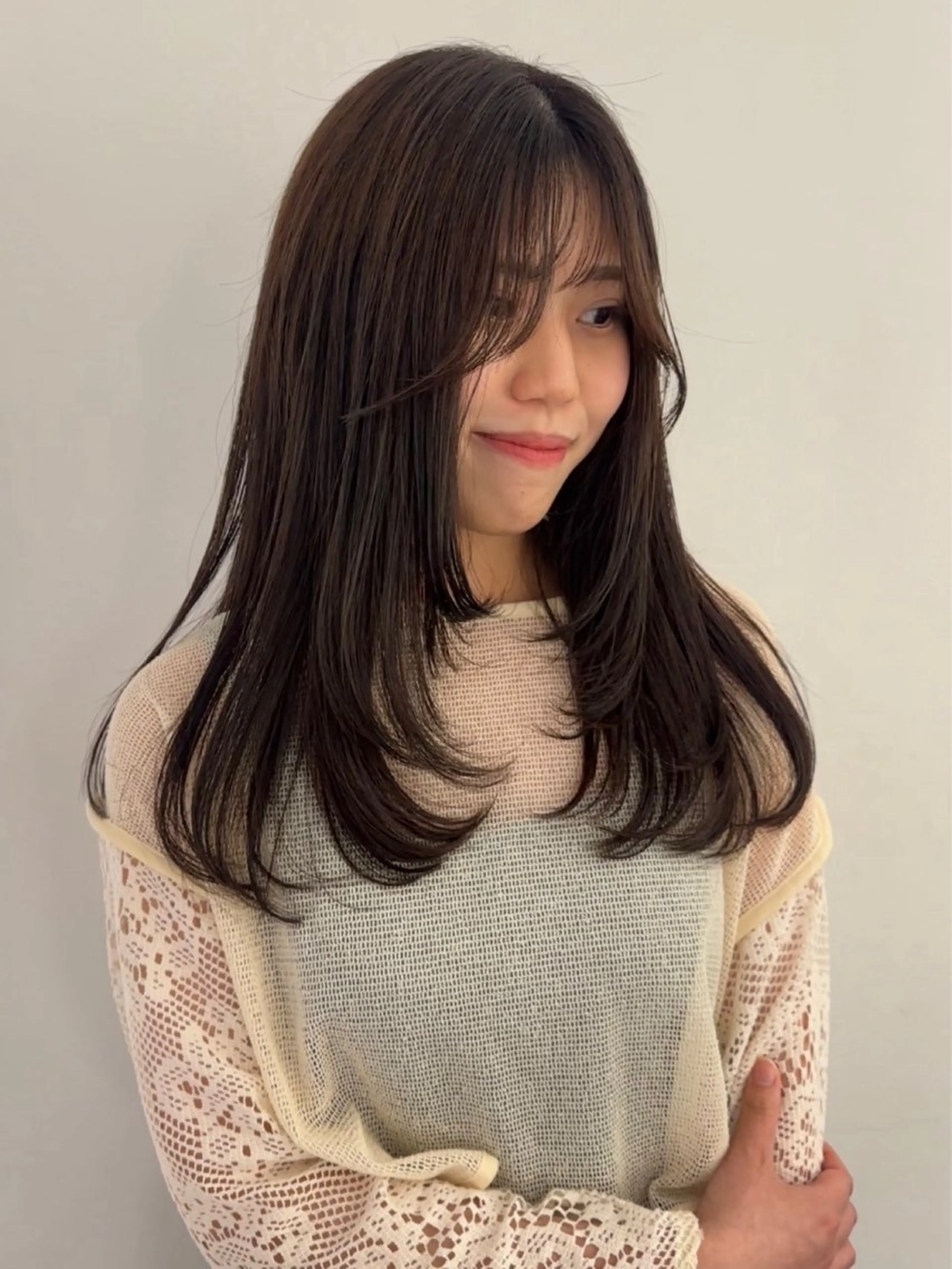 ロング カラー ハシヅメ キョウカのヘアスタイル