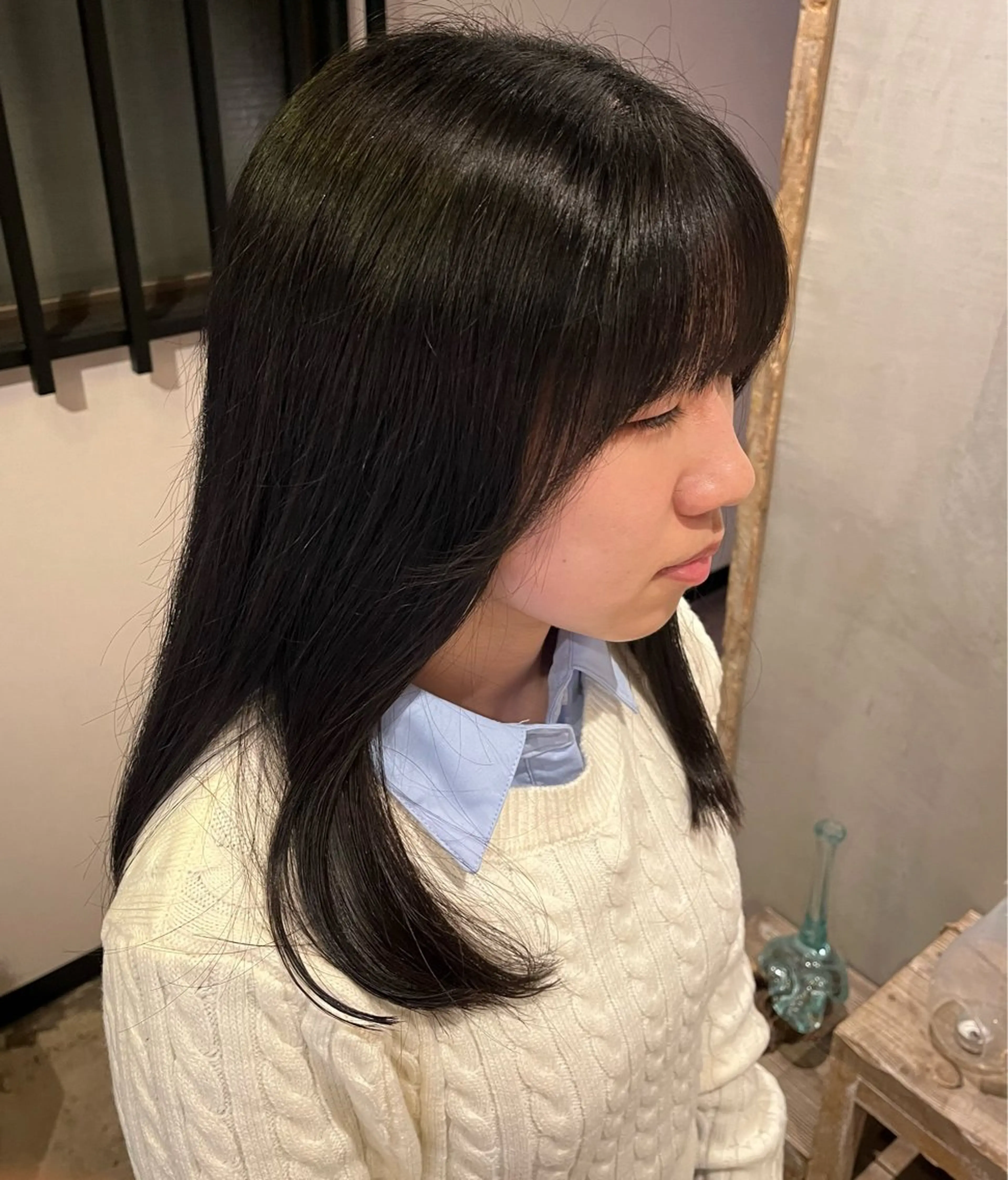 ロング 顔周りカット ロング LoE[ロエ]桃井 香菜子のヘアスタイル