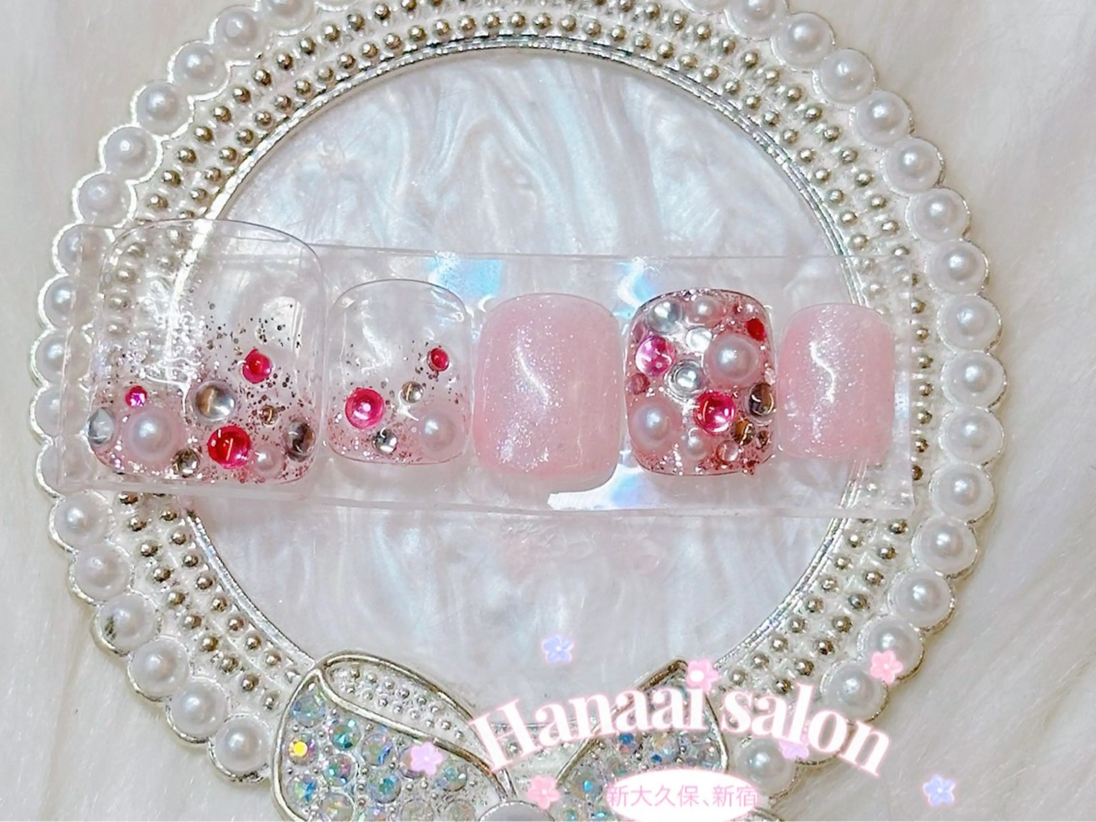 ショート フットネイル Hanaai salon あまねのネイルデザイン