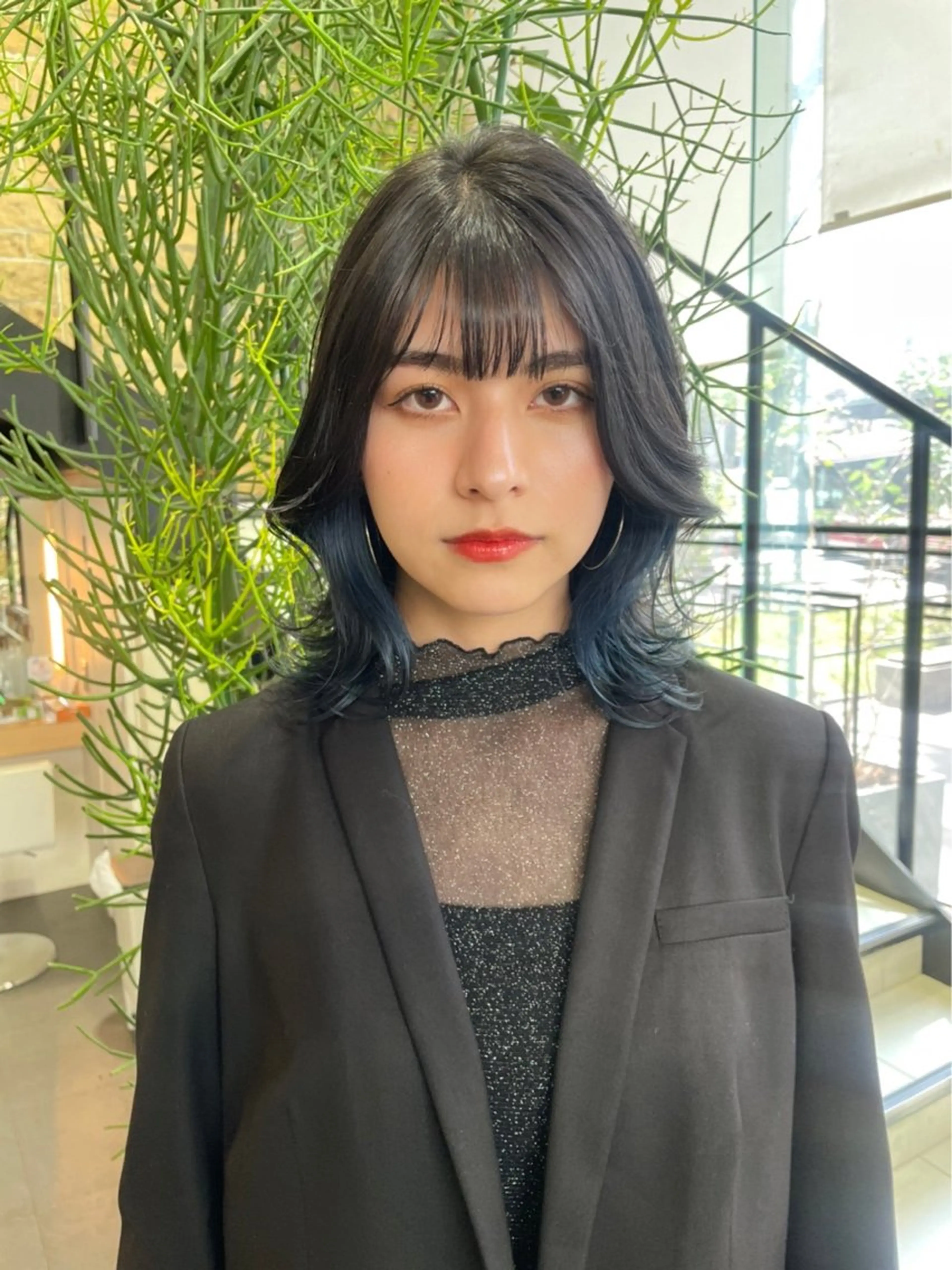 カラー ヘアカラー メンズパーマ/ メッシュ📍ﾕﾘのヘアスタイル