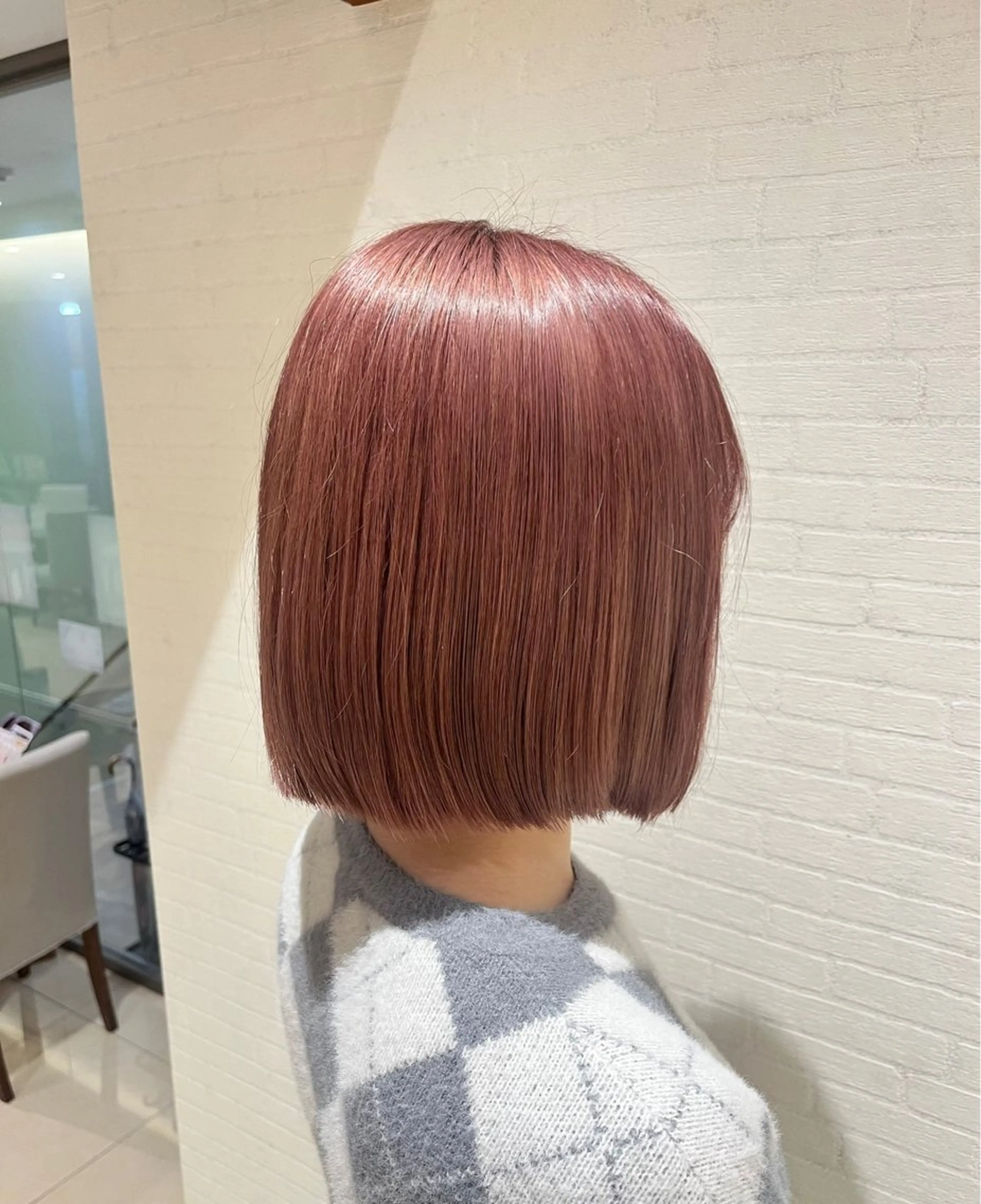 ミディアム カラー ベージュカラー ブリーチ ピンクカラー ピンクベージュ ヘアカラー ハイトーンカラー🎀 はなえのヘアスタイル