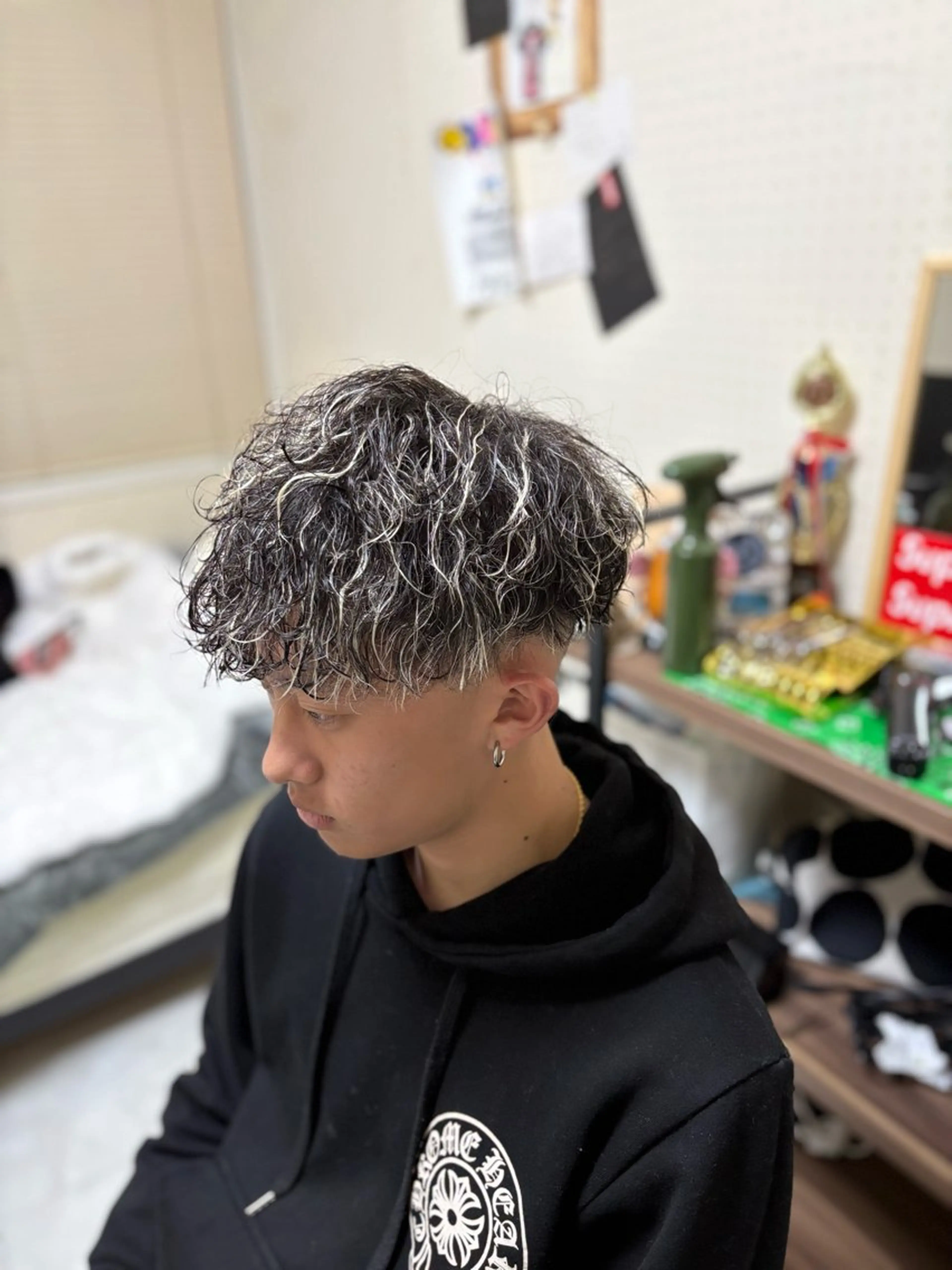 パーマ メンズ メンズパーマ カット パーマ 森 将綺のヘアスタイル
