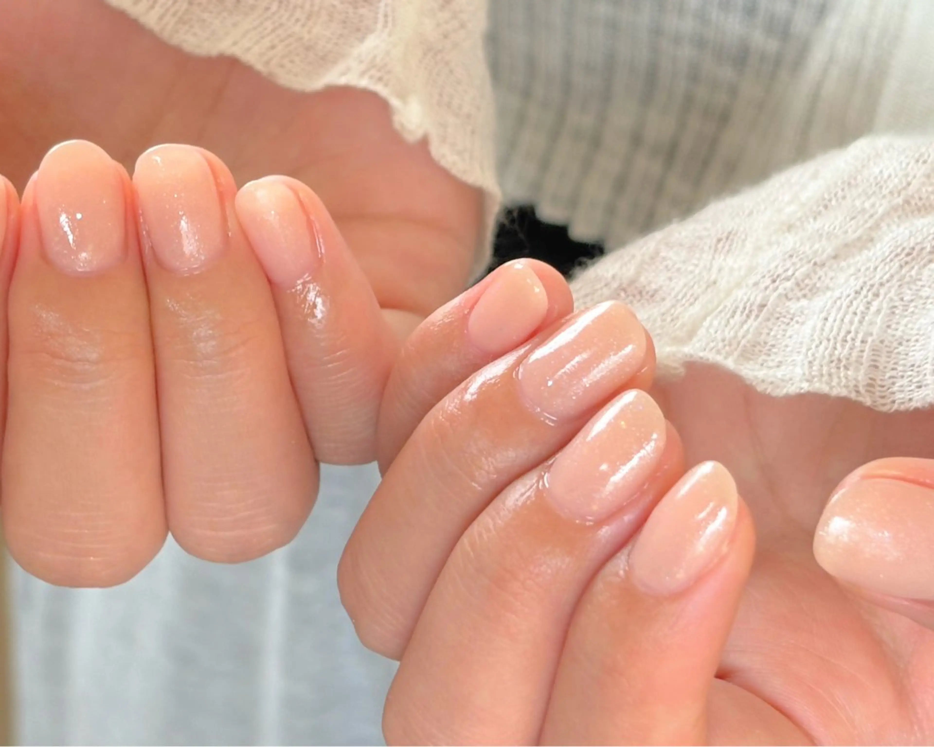 ネイル キラキラネイル ラメ(グリッター) ニュアンスネイル オフィスネイル ワンカラーネイル ハンドネイル tamu nail 　金町のネイルデザイン