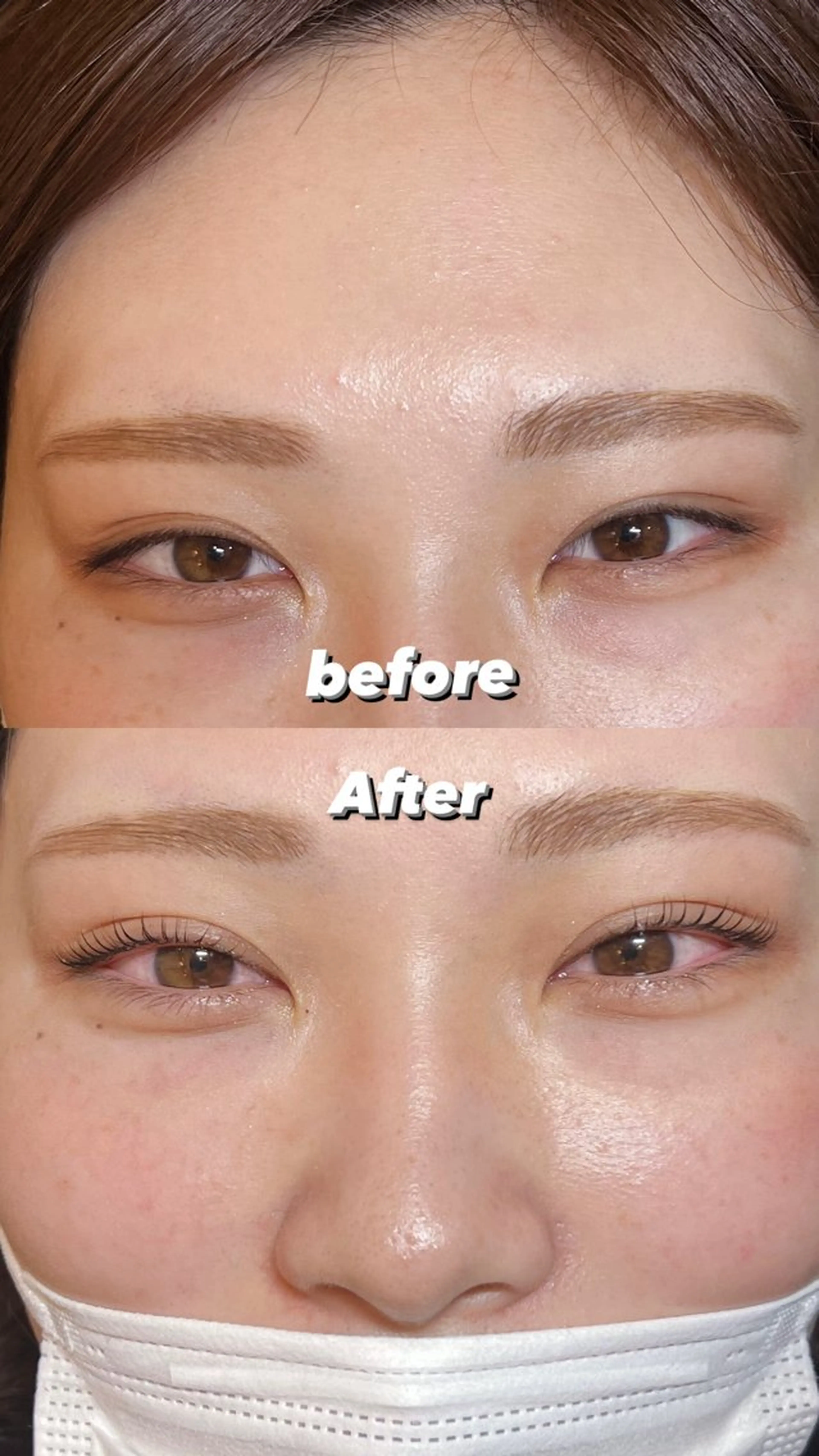 マツエク・マツパ 一重×まつ毛パーマ しか ちゃんの眉毛・アイブロウイメージ