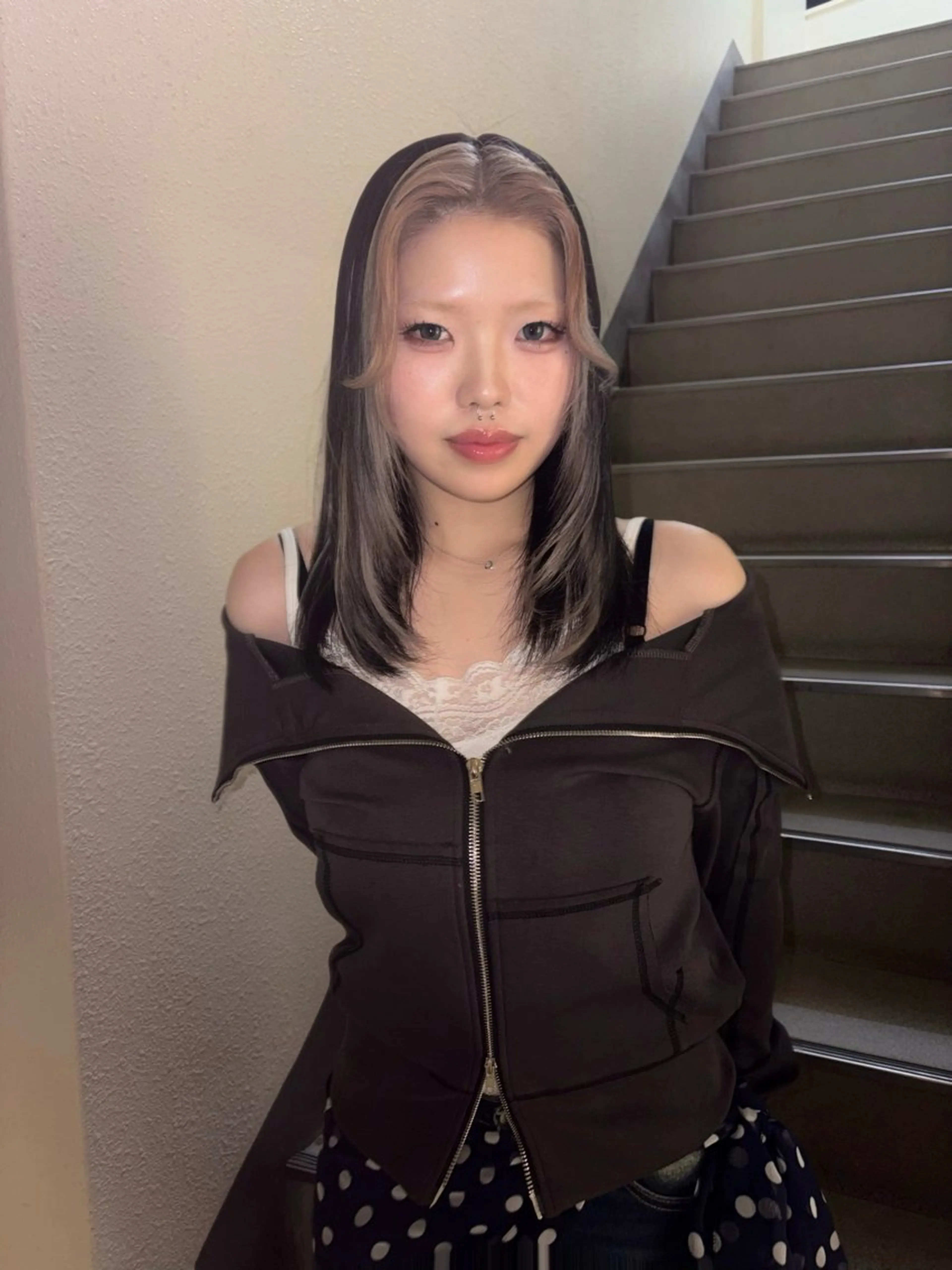 カラー ミストバング  フェイスフレーミング ヘアカラー aoi 🌺keen立川🌺のヘアスタイル