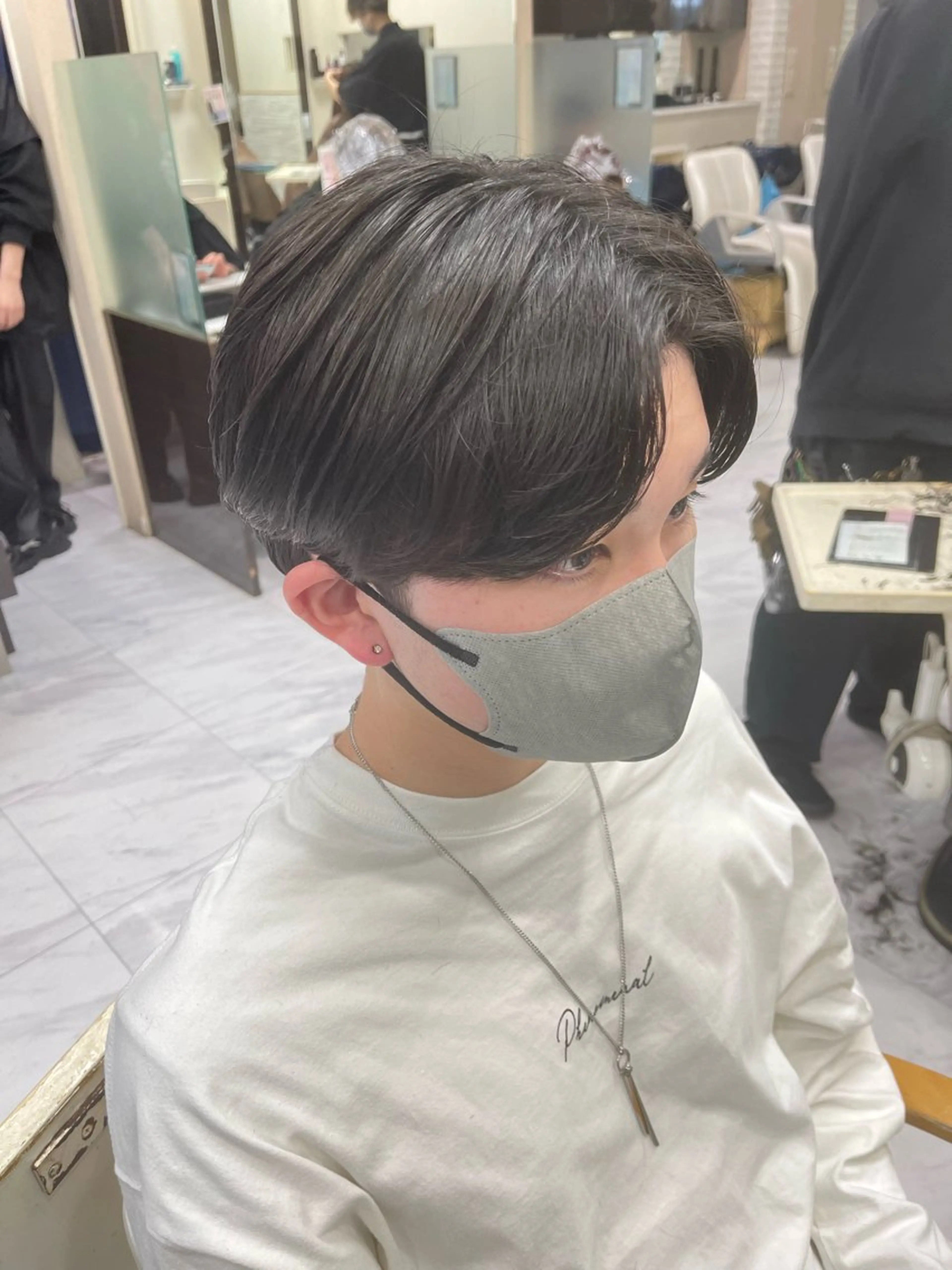 ショート パーマ メンズ メンズパーマ ニュアンスパーマ カット パーマ トリートメント 🌻メンズカット 落合諒🌻のヘアスタイル