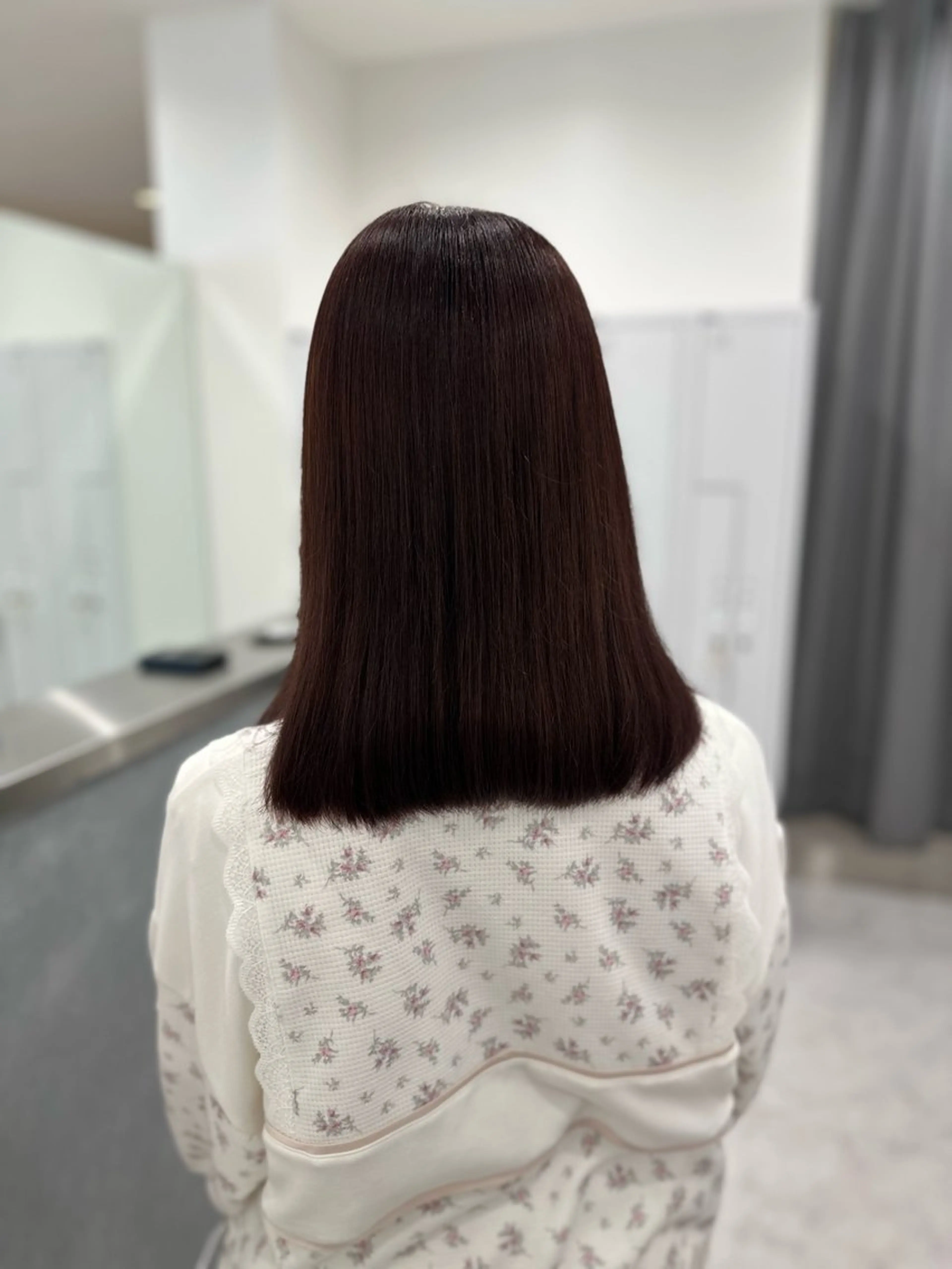 カラー ヘアカラー ヘアセット 秋永 鈴のヘアスタイル