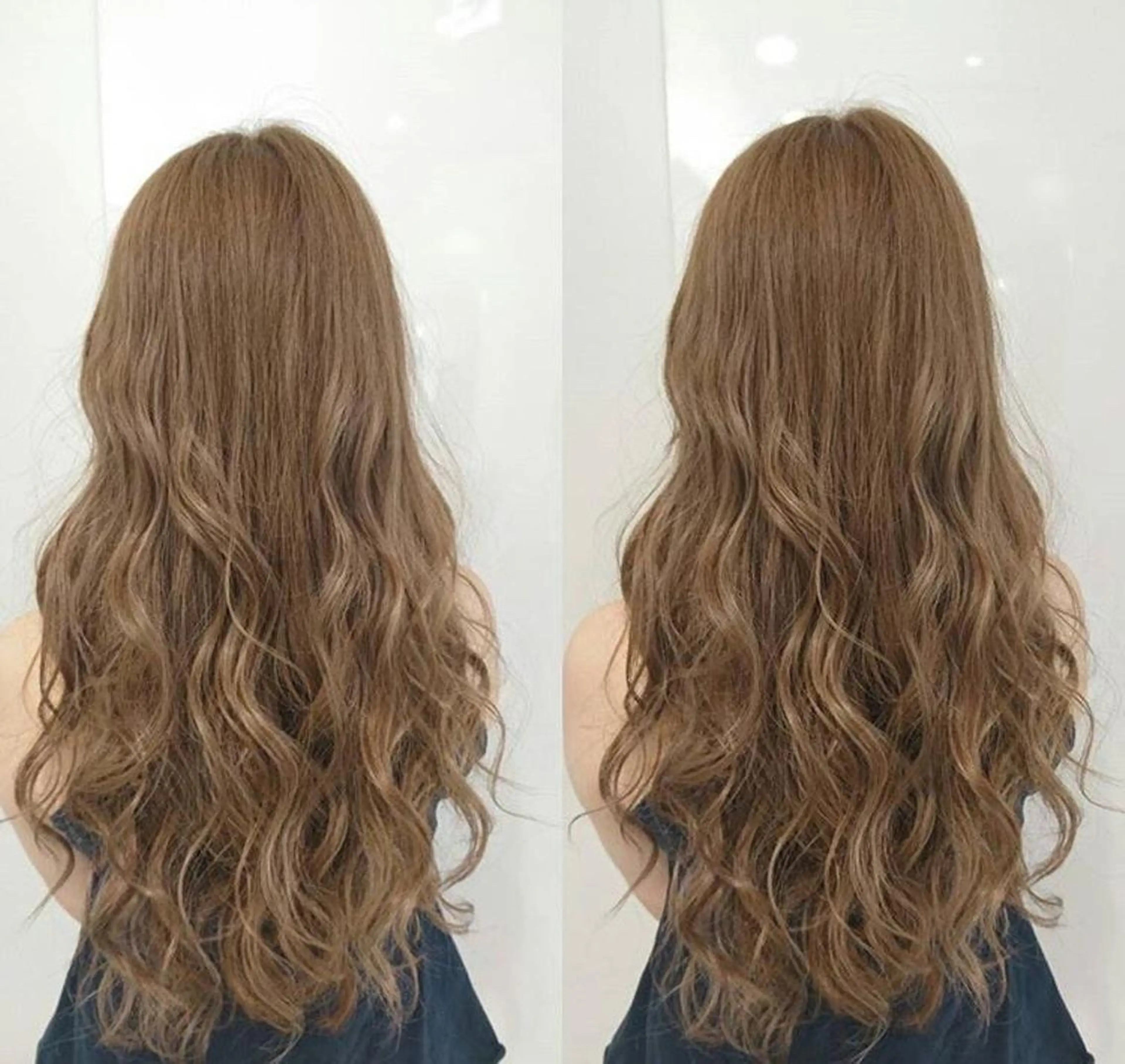 ロング カラー パーマ ヘアアレンジ 大阪レミーエクステ チビ編み込みのヘアスタイル