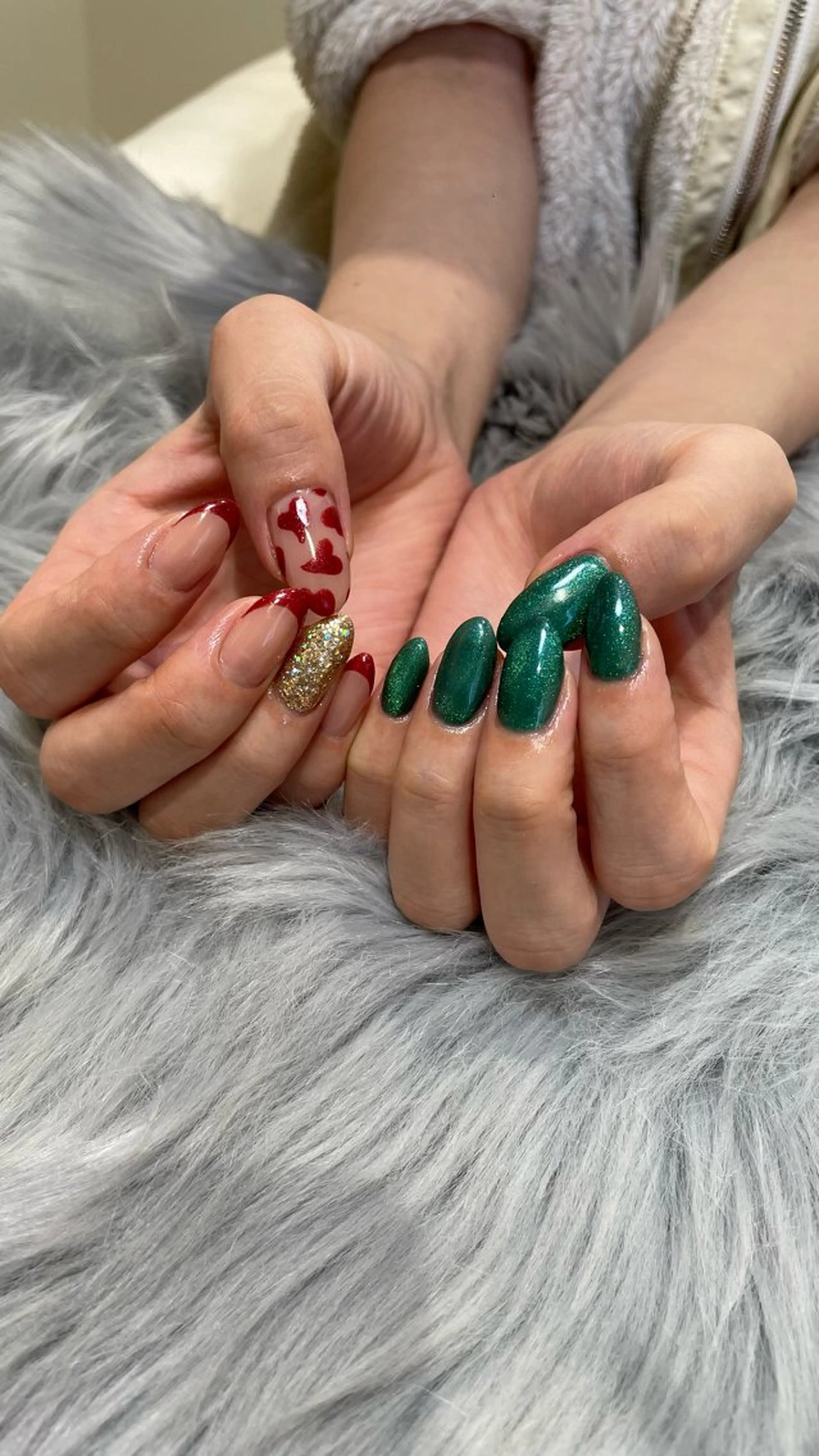 ネイル ラメ(グリッター) RICO Nail パーツつけ放題🌈のネイルデザイン