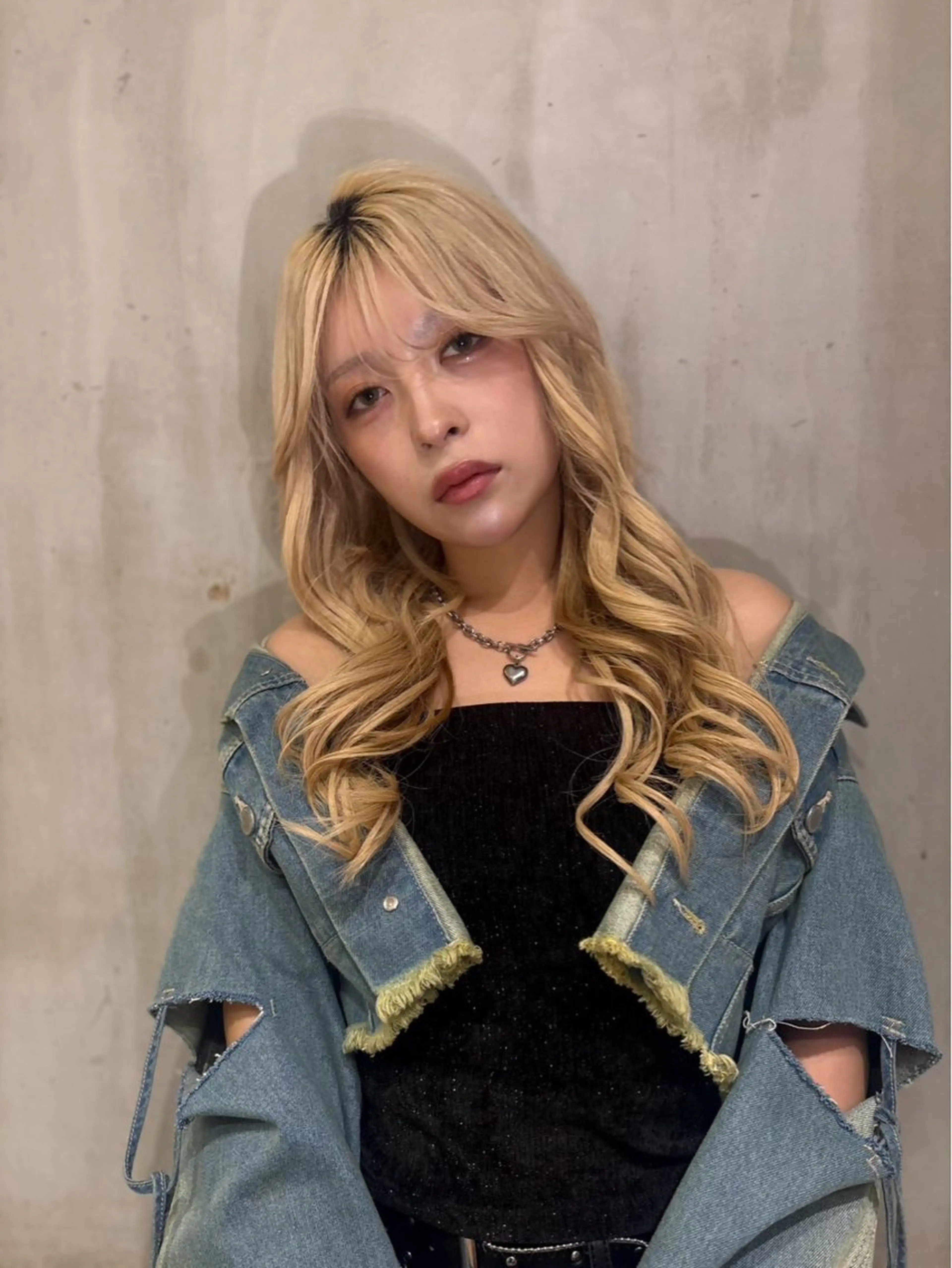 ロング カット ギャルエクステ/横浜 ハイトーン/なつみのヘアスタイル