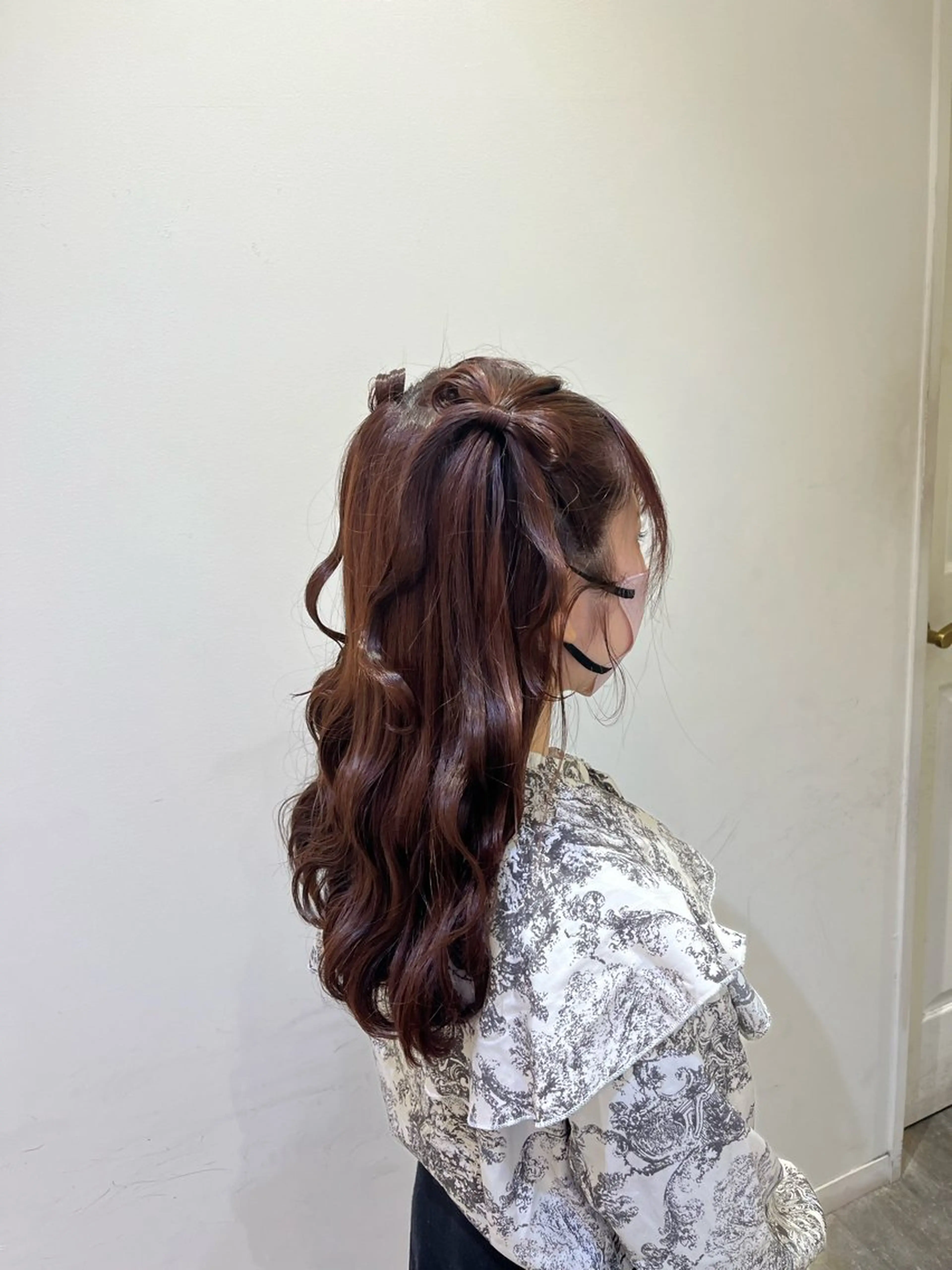 ヘアアレンジ ヘアセット エクステ🎀 暖色カラー🎀amiのヘアスタイル