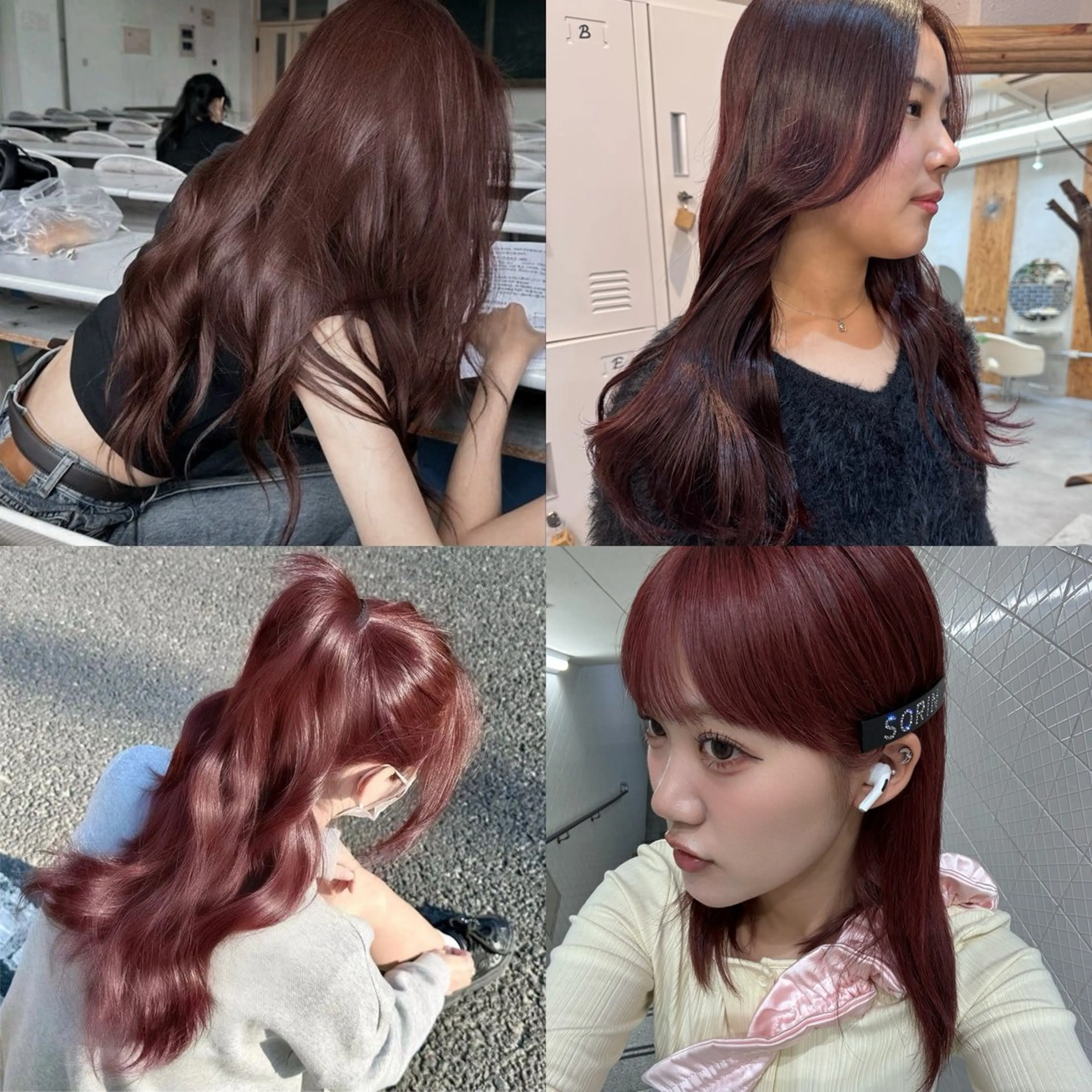 ロング カラー ブリーチ ダブルカラー ブリーチなしカラー ピンクカラー レッドカラー ハイトーン縮毛/縮毛 なーな🎀🤍のヘアスタイル