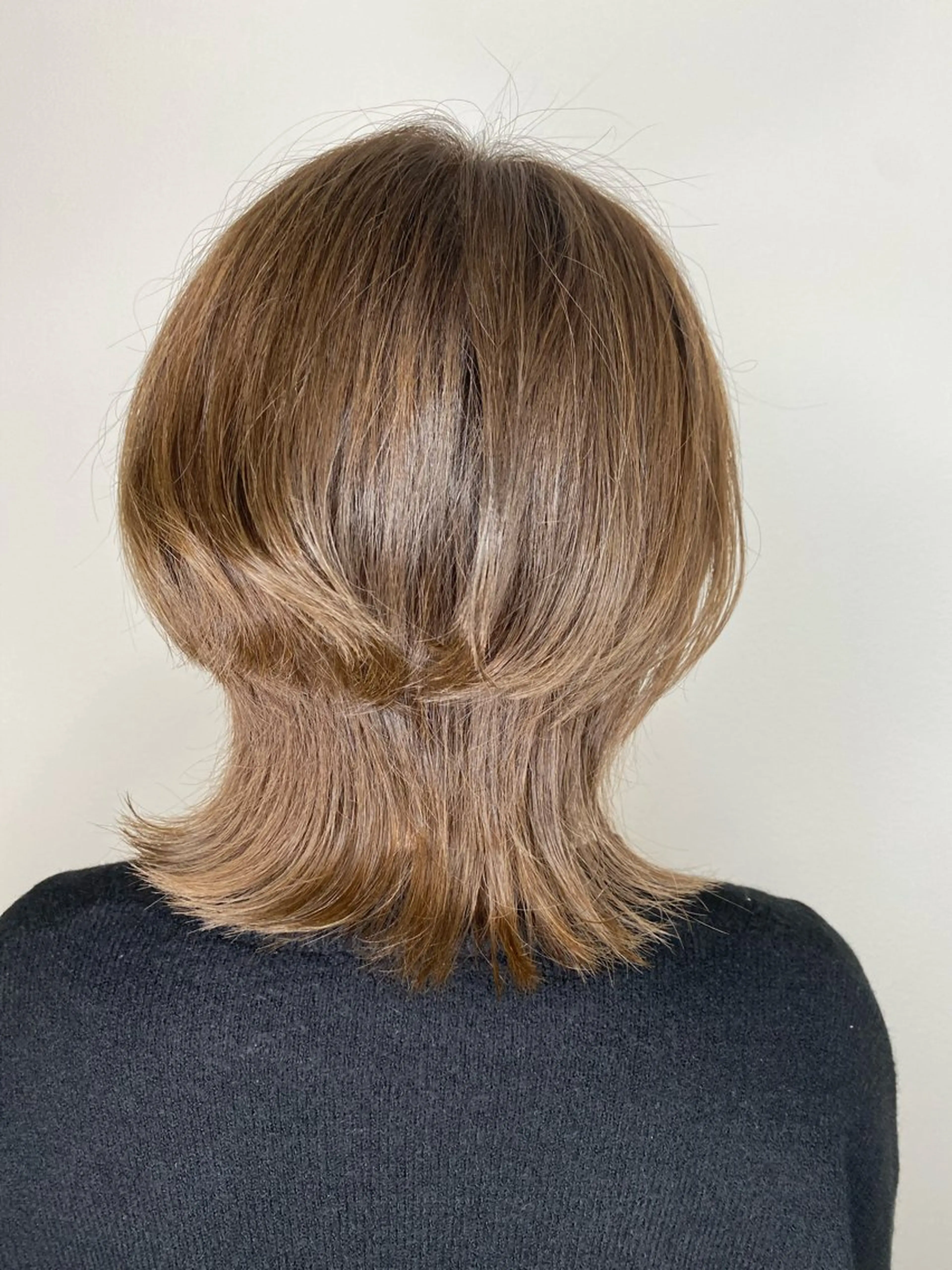 ミディアム ウルフカット カット ヘアカラー トリートメント Hiroshi ヒロシのヘアスタイル