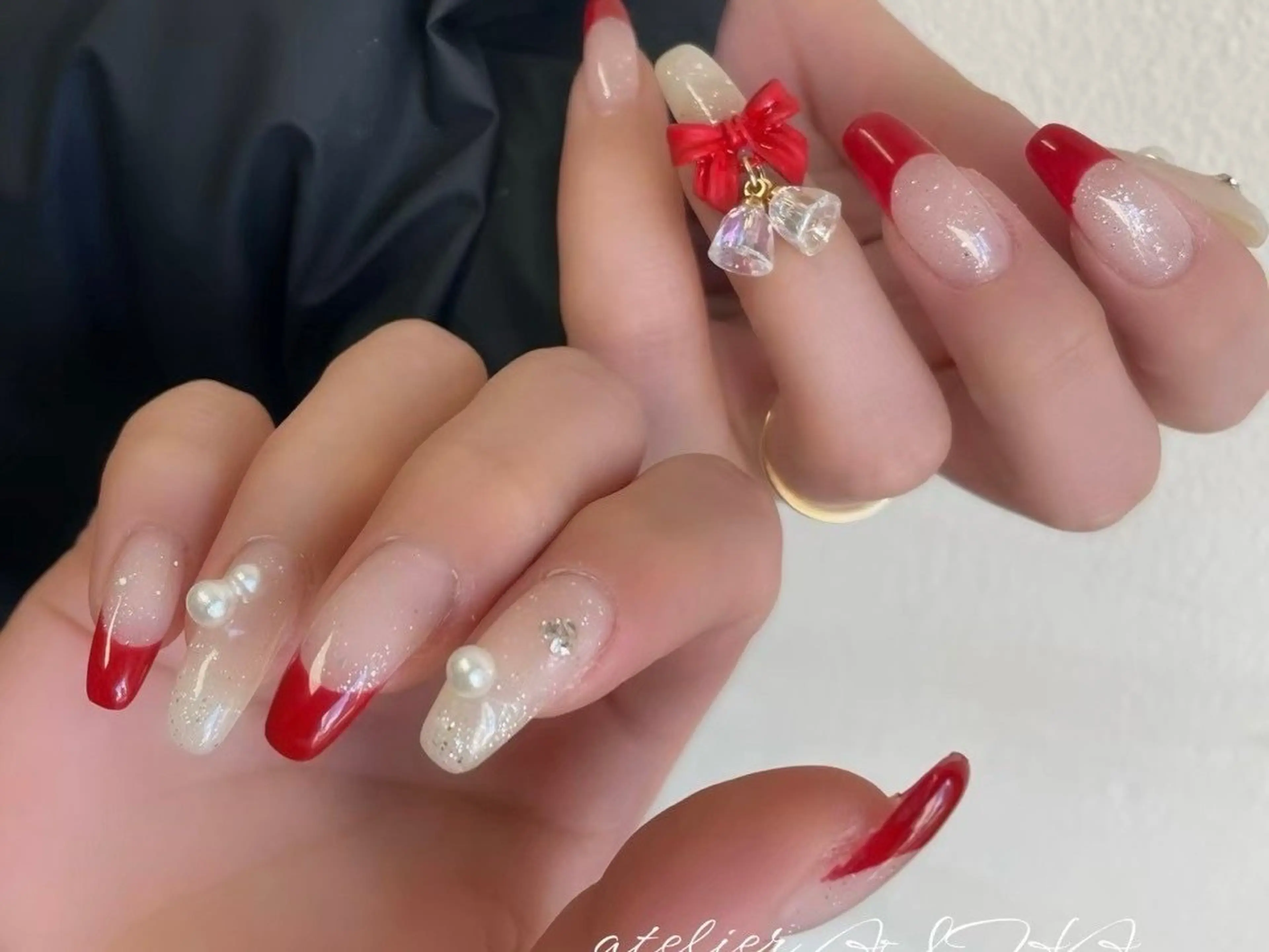 Xmasネイル《オフ込》長さ出し10本+持ち込みアートし放題120分¥15900の写真