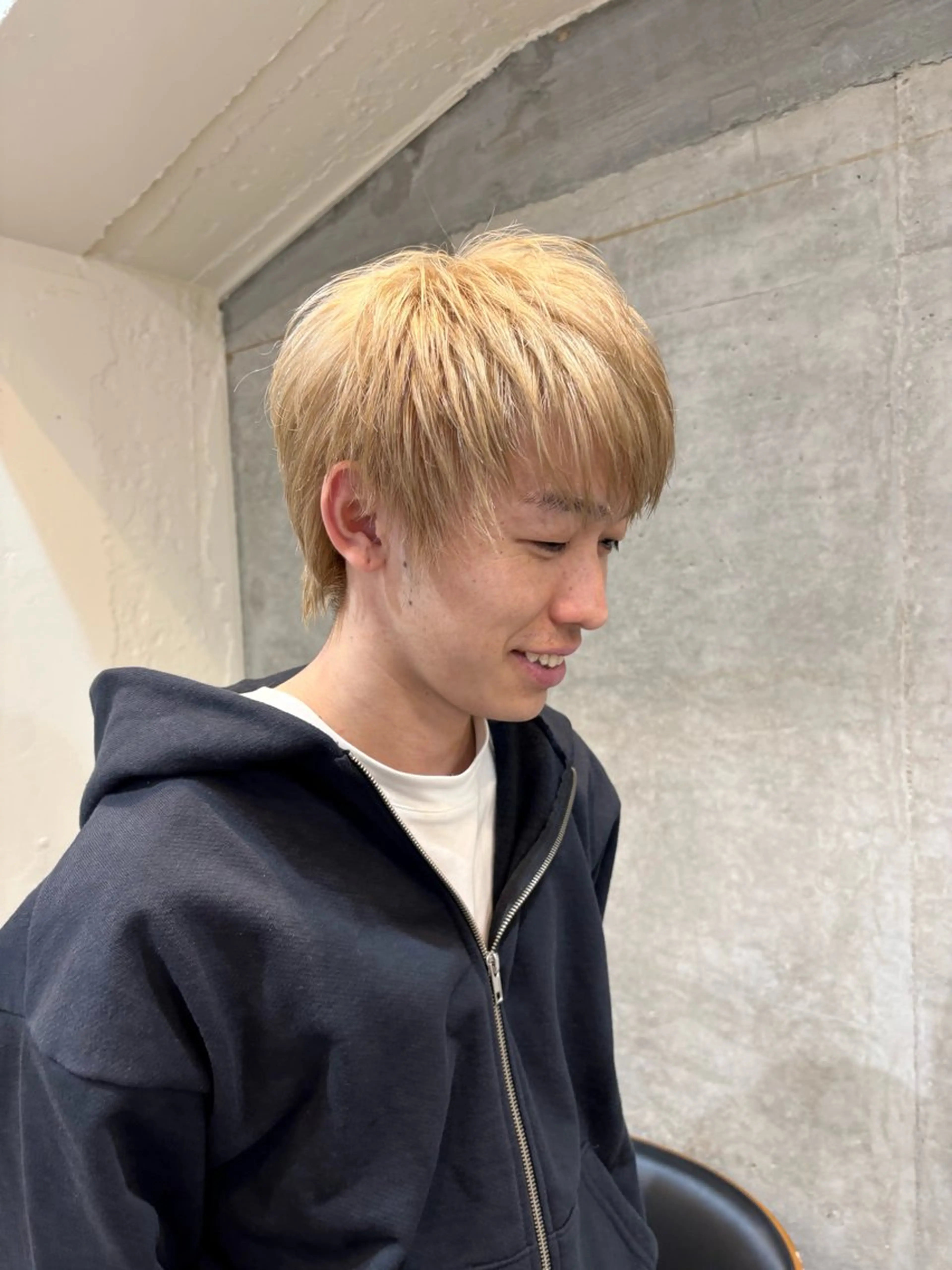 カラー ベージュカラー ミルクティーベージュ ヘアカラー 🐰メンズカット 募集中/ゆな🐰のヘアスタイル