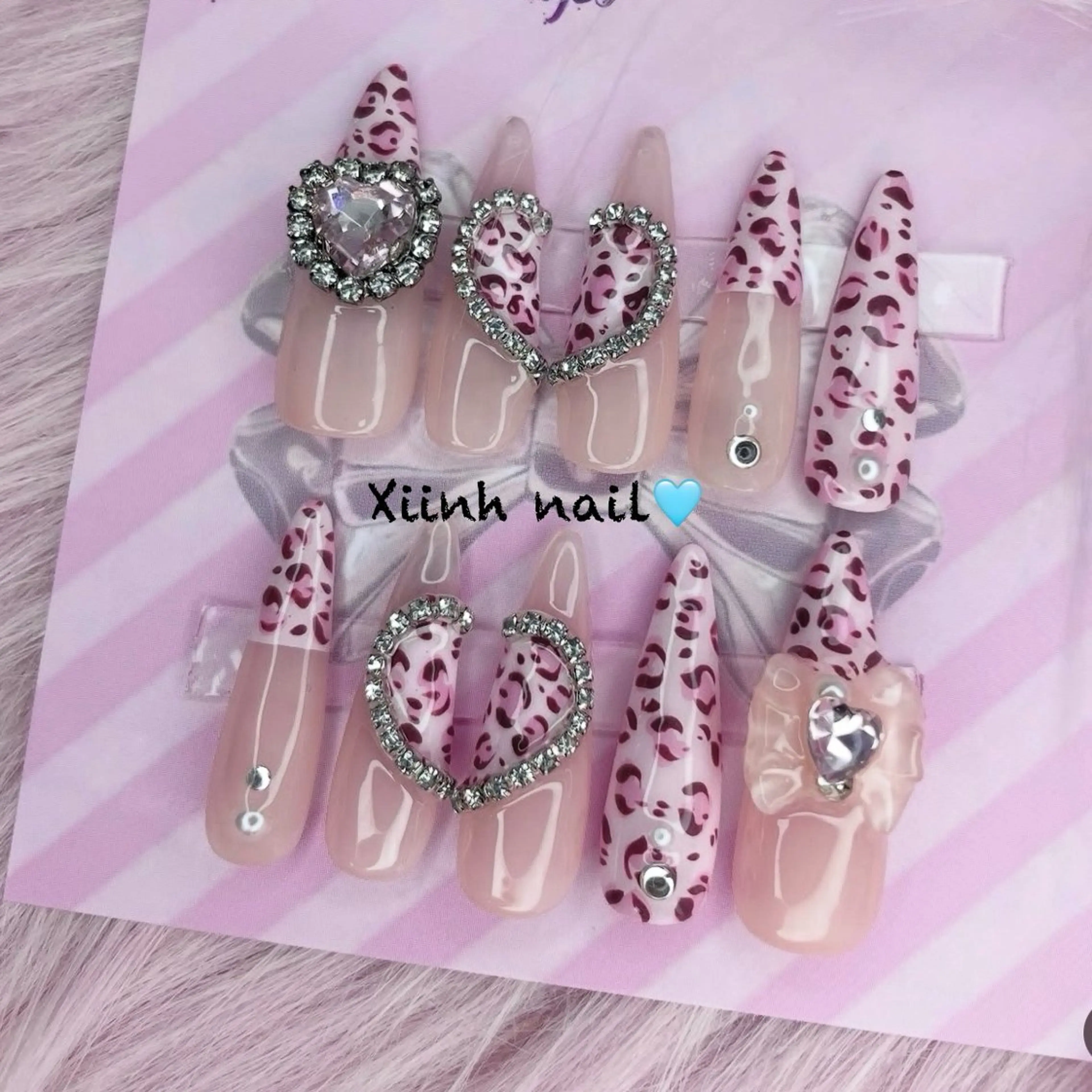 ネイル チークネイル 桜ネイル 長さ出し フットネイル ジェルネイル ハンドネイル XIINH NAIL SALONのネイルデザイン