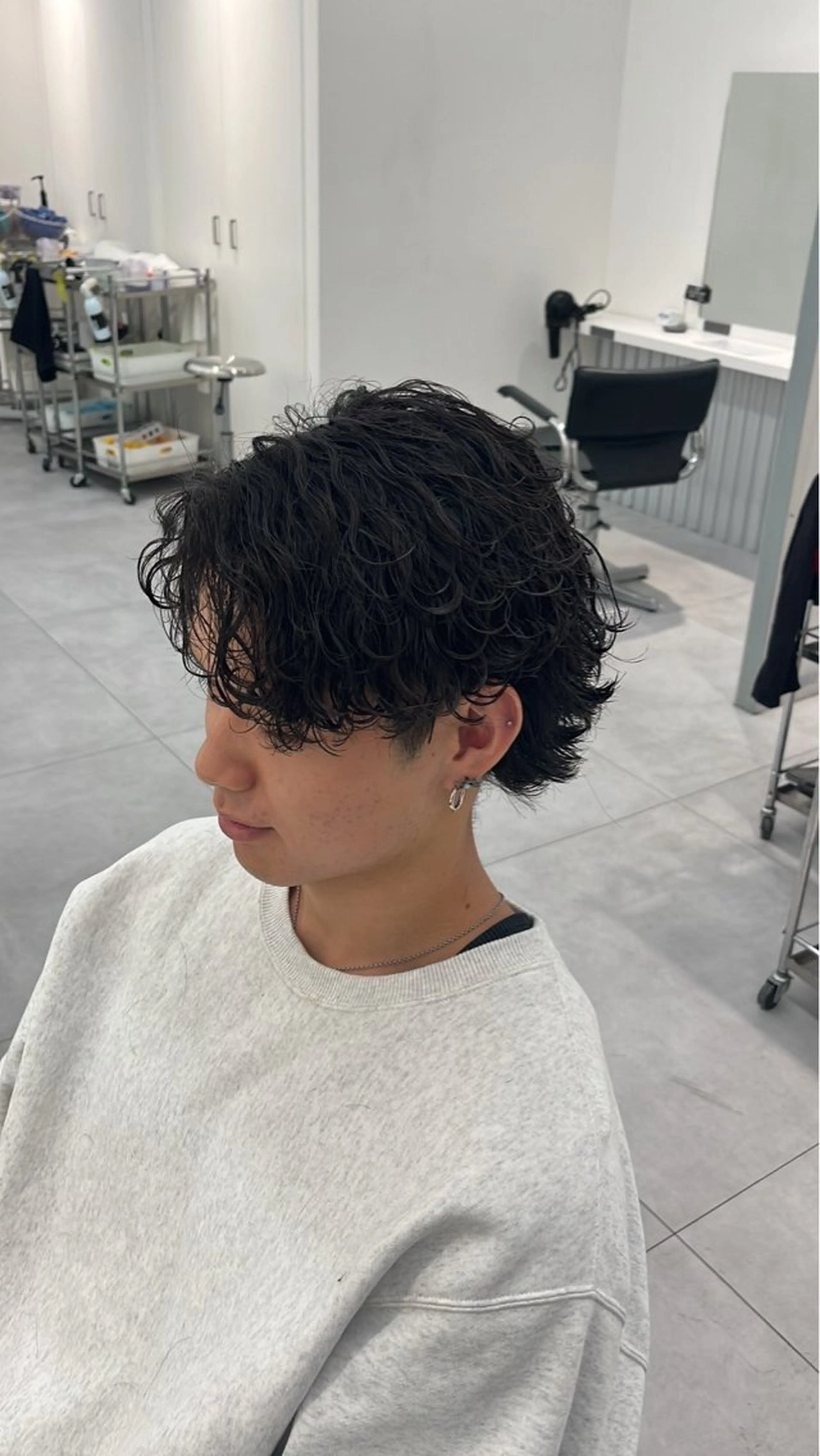 パーマ メンズ メンズパーマ 波巻きパーマ メンズ専門/パーマ 特化/栄/北出瑞貴のヘアスタイル