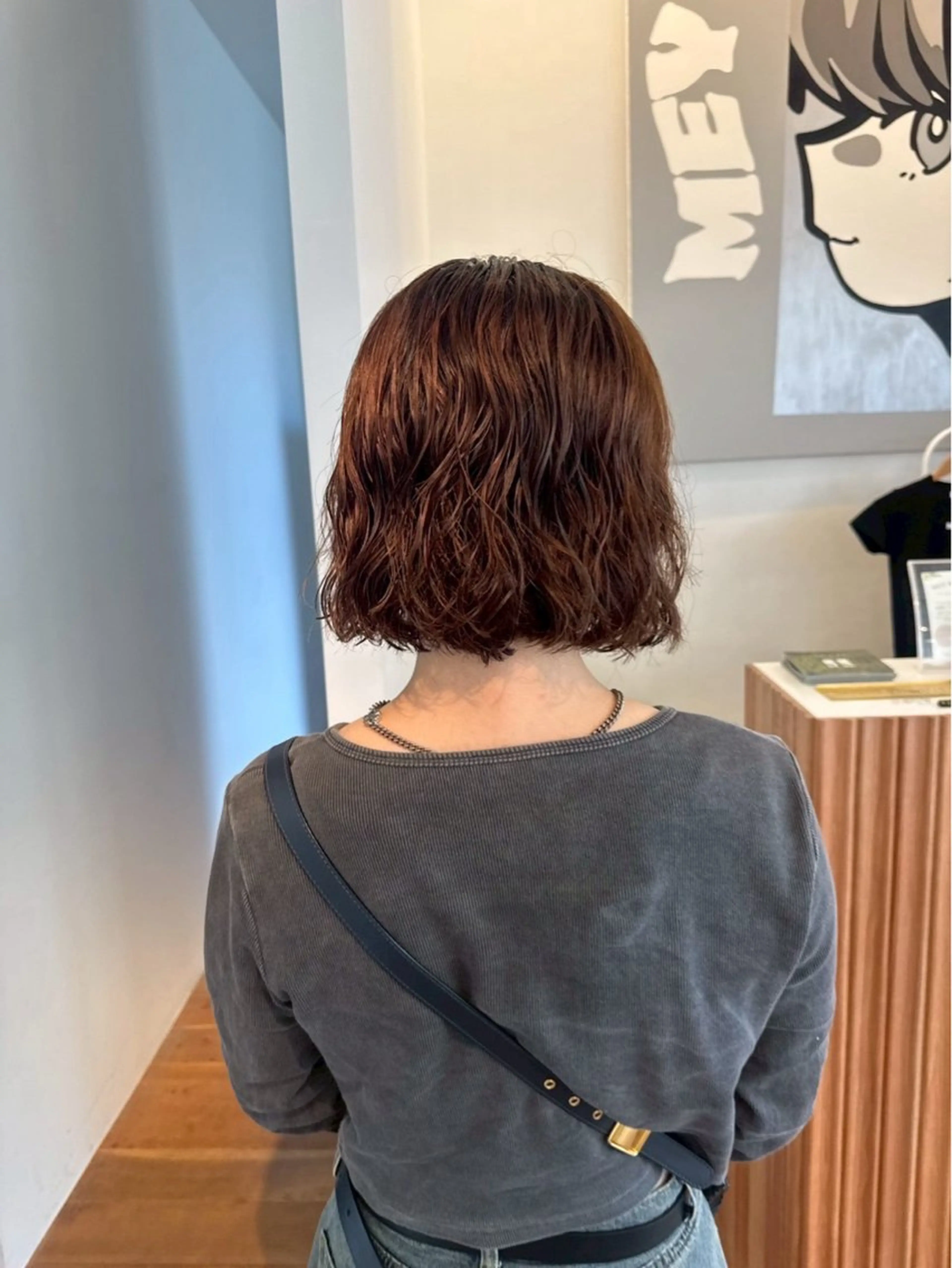 ショート パーマ ボブ カット パーマ トリートメント ハードパーマ Rico💜のヘアスタイル